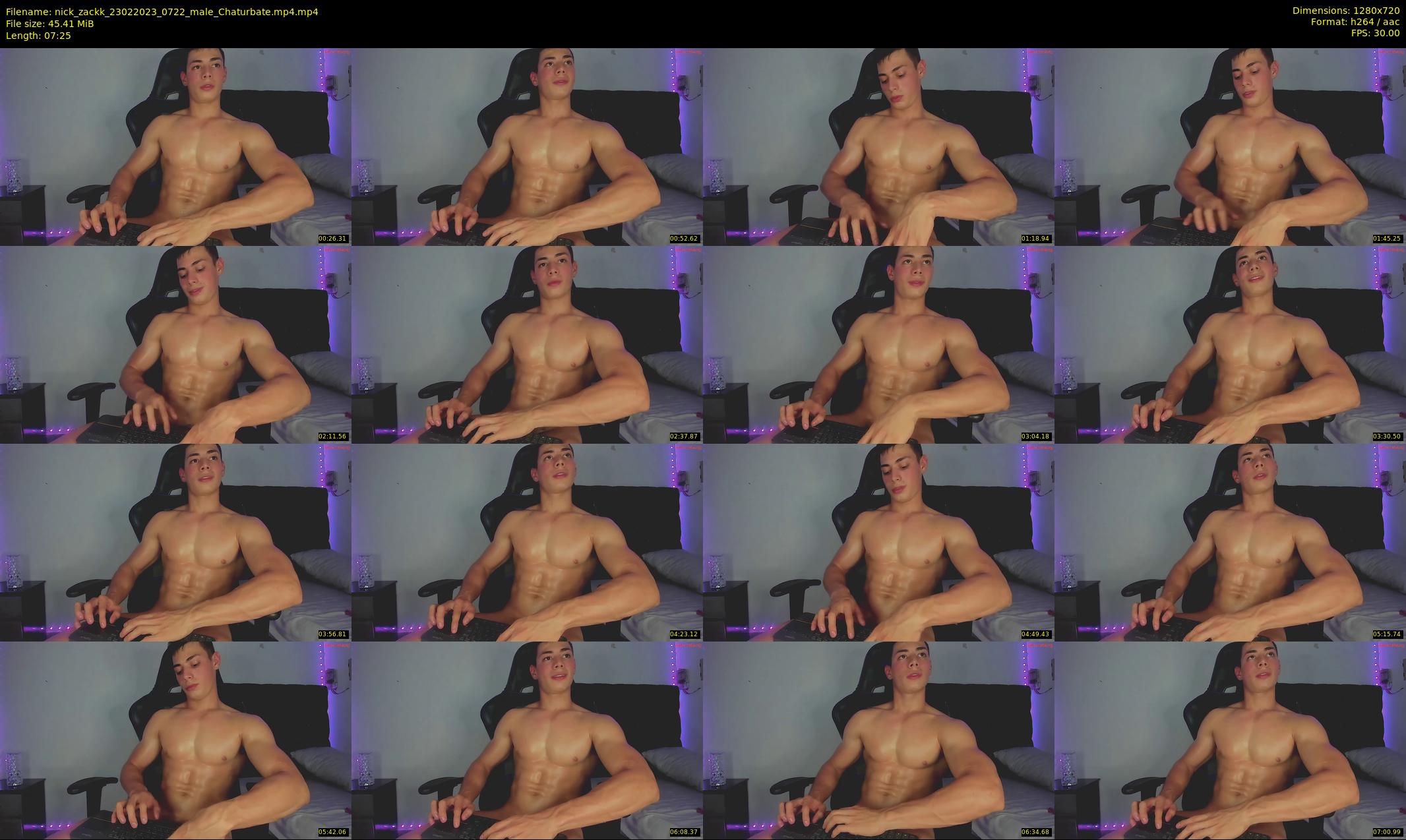nick_zackk — 8 minute Chaturbate male cam show recording, 720p, Feb 23, 2023