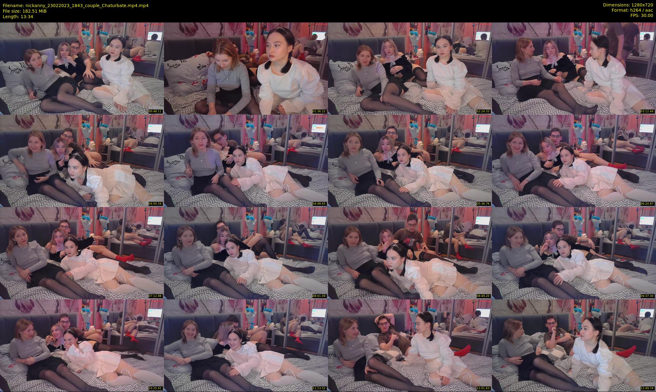 nickanny — 14 minute Chaturbate couple cam show recording, 720p, Feb 23, 2023