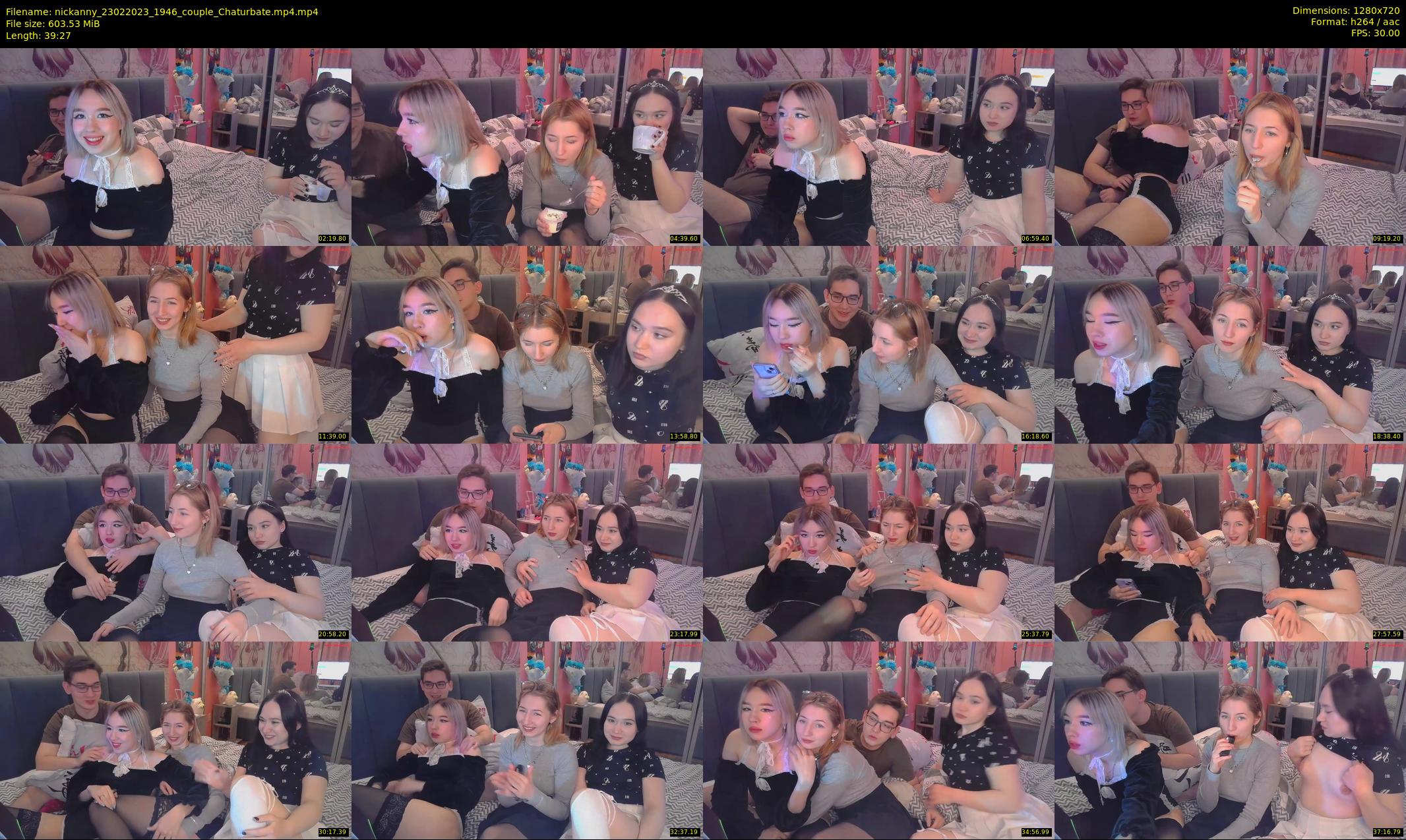 nickanny — 40 minute Chaturbate couple cam show recording, 720p, Feb 23, 2023