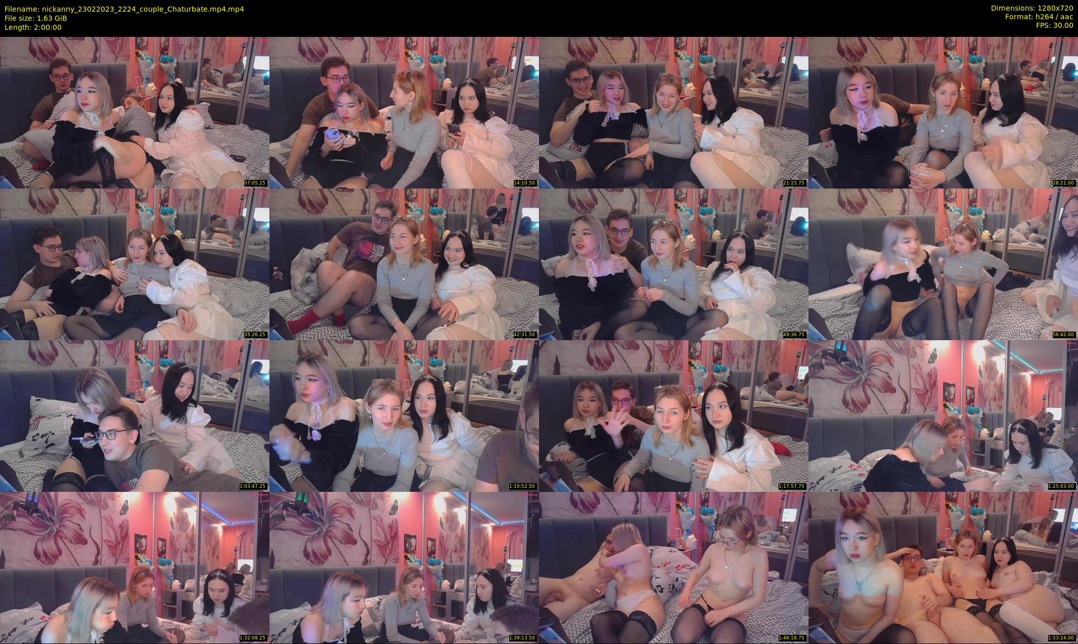 nickanny — 120 minute Chaturbate couple cam show recording, 720p, Feb 23, 2023