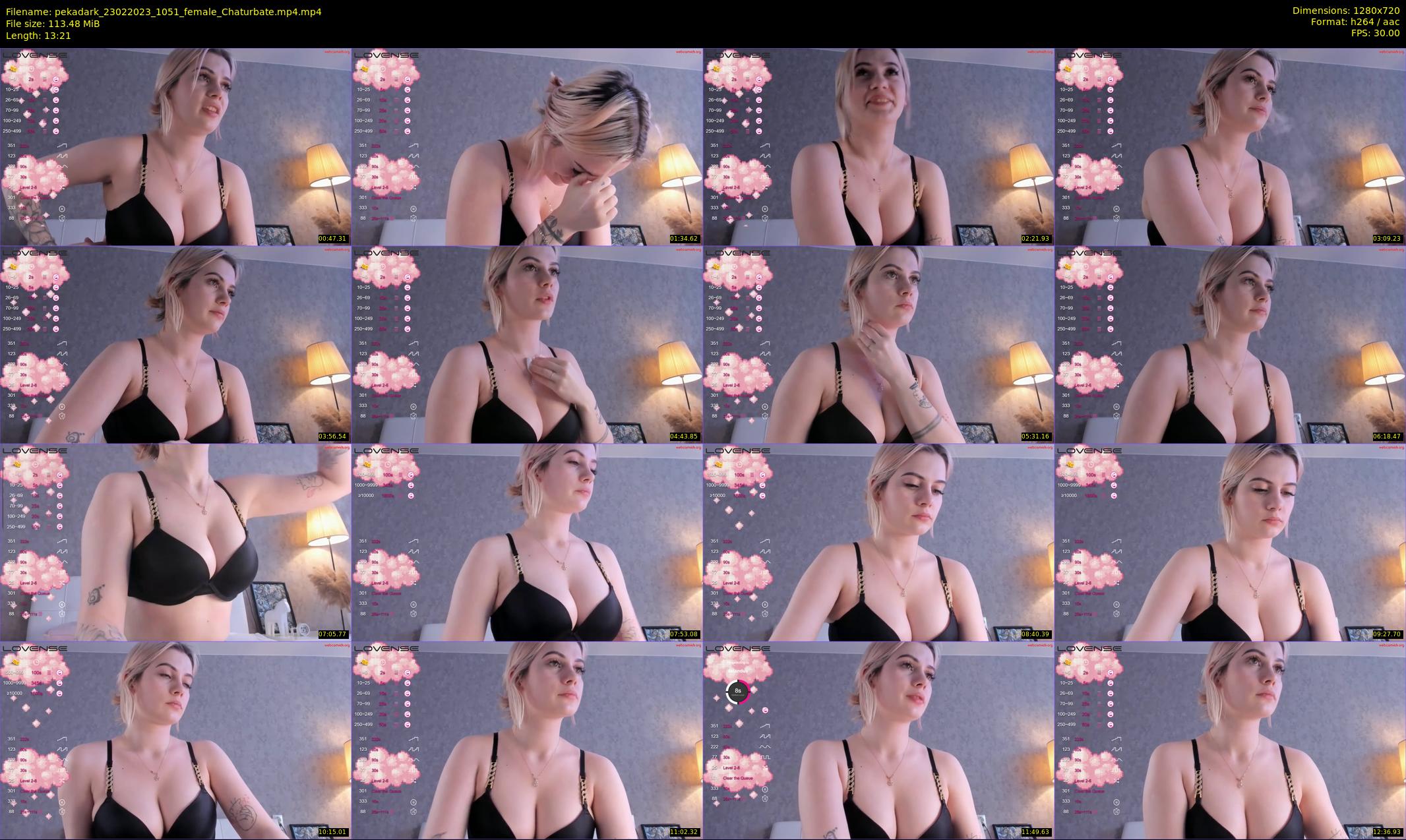 pekadark — 14 minute Chaturbate female cam show recording, 720p, Feb 23, 2023