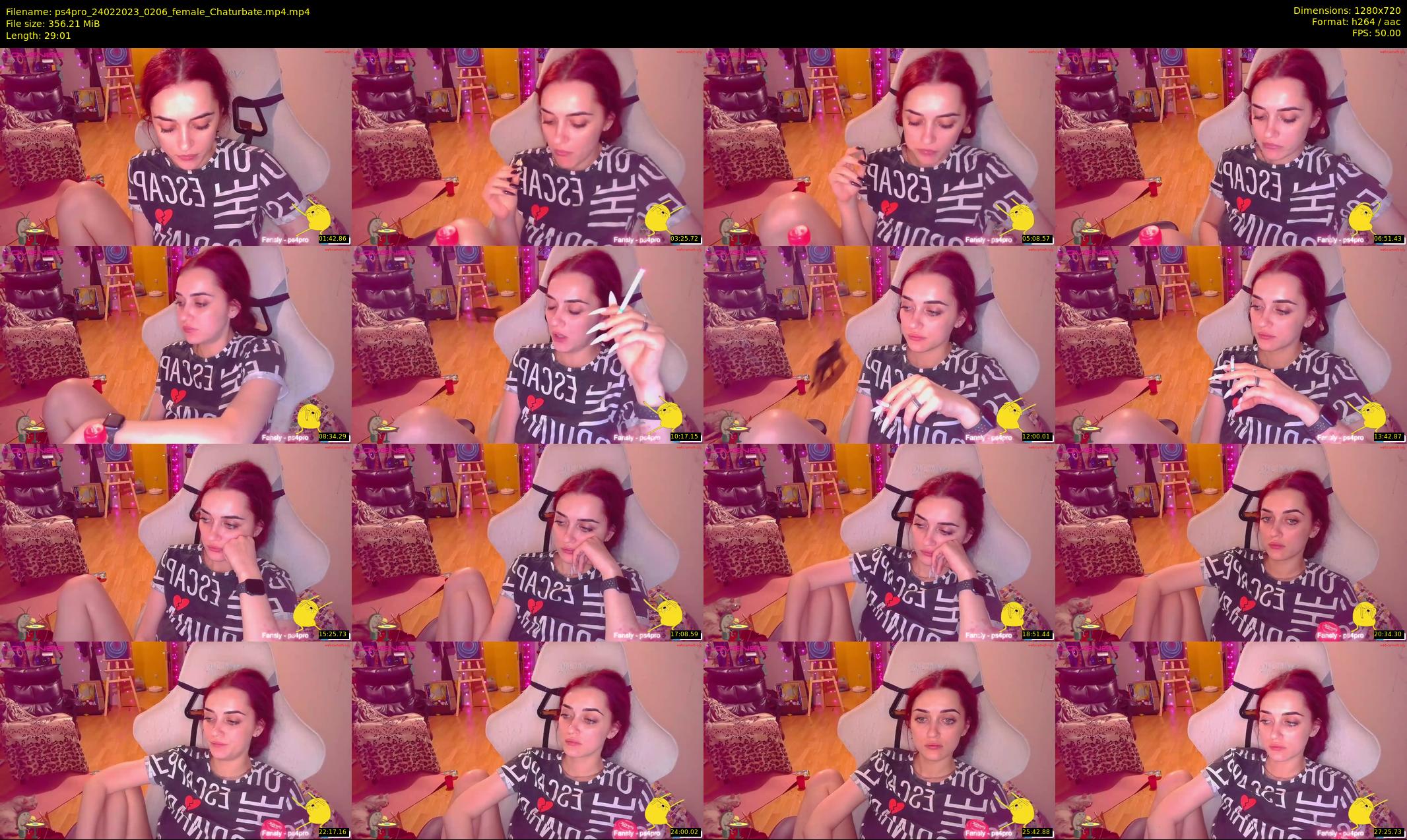 ps4pro — 30 minute Chaturbate female cam show recording, 720p, Feb 24, 2023