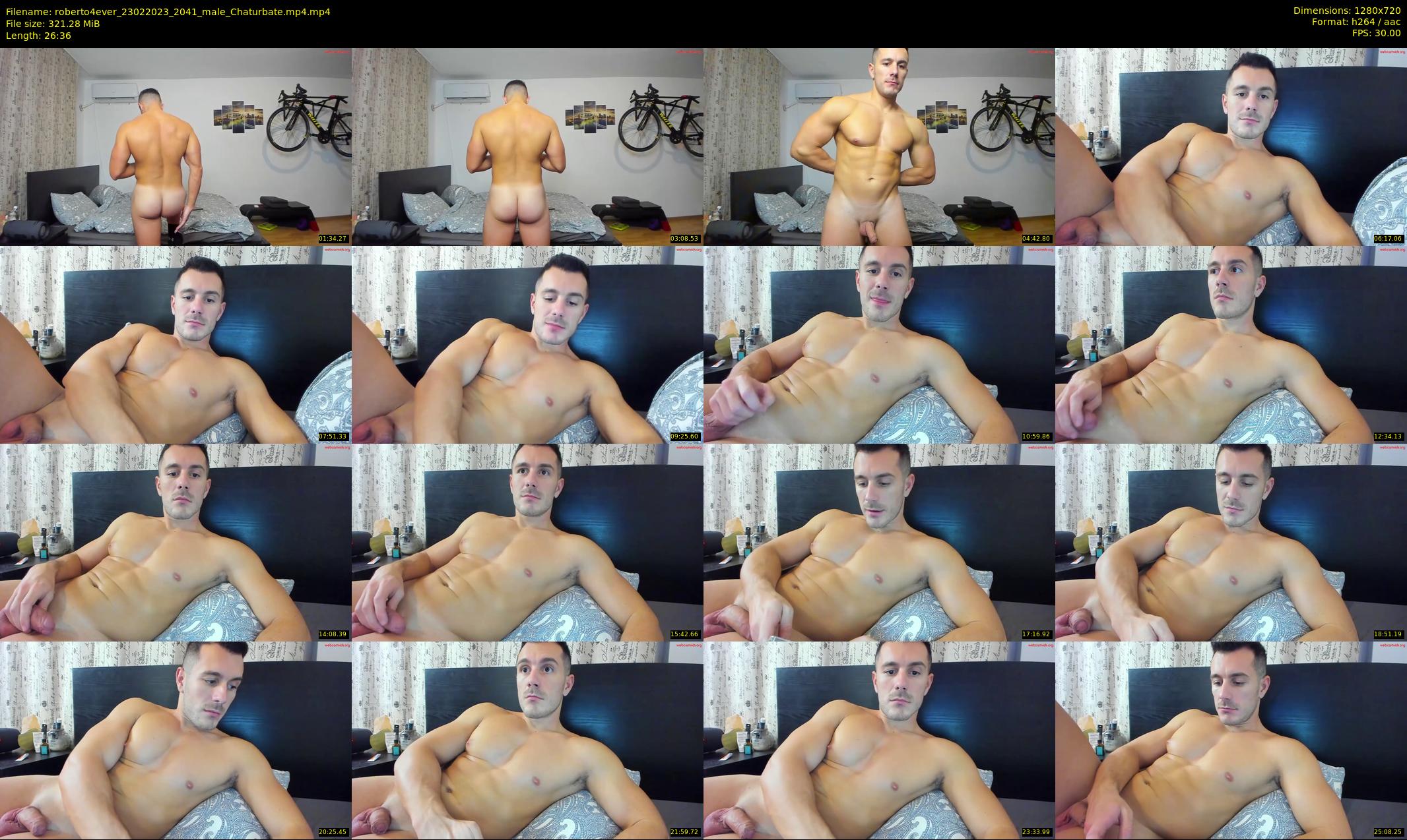 roberto4ever — 27 minute Chaturbate male cam show recording, 720p, Feb 23, 2023