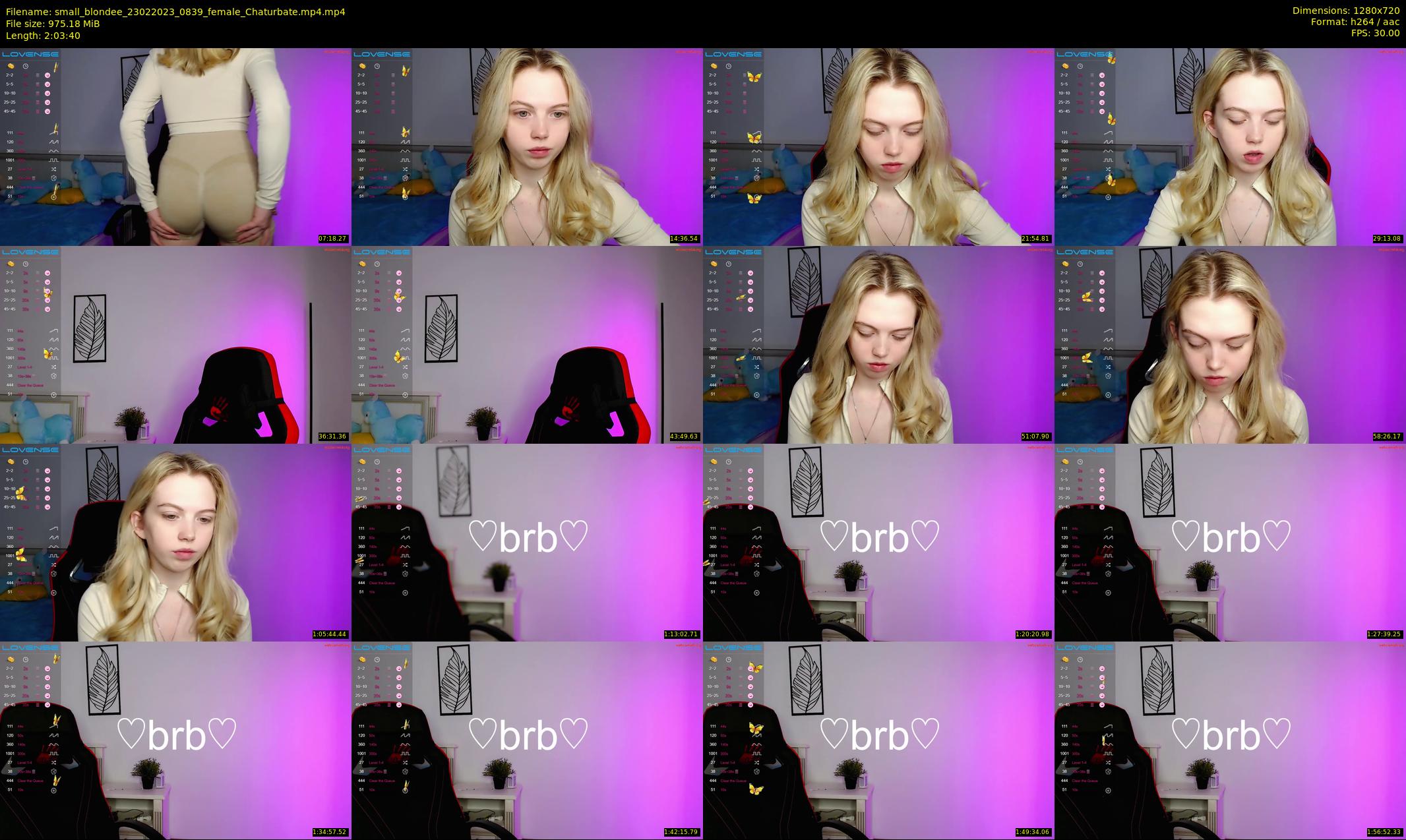 small_blondee — 124 minute Chaturbate female cam show recording, 720p, Feb 23, 2023