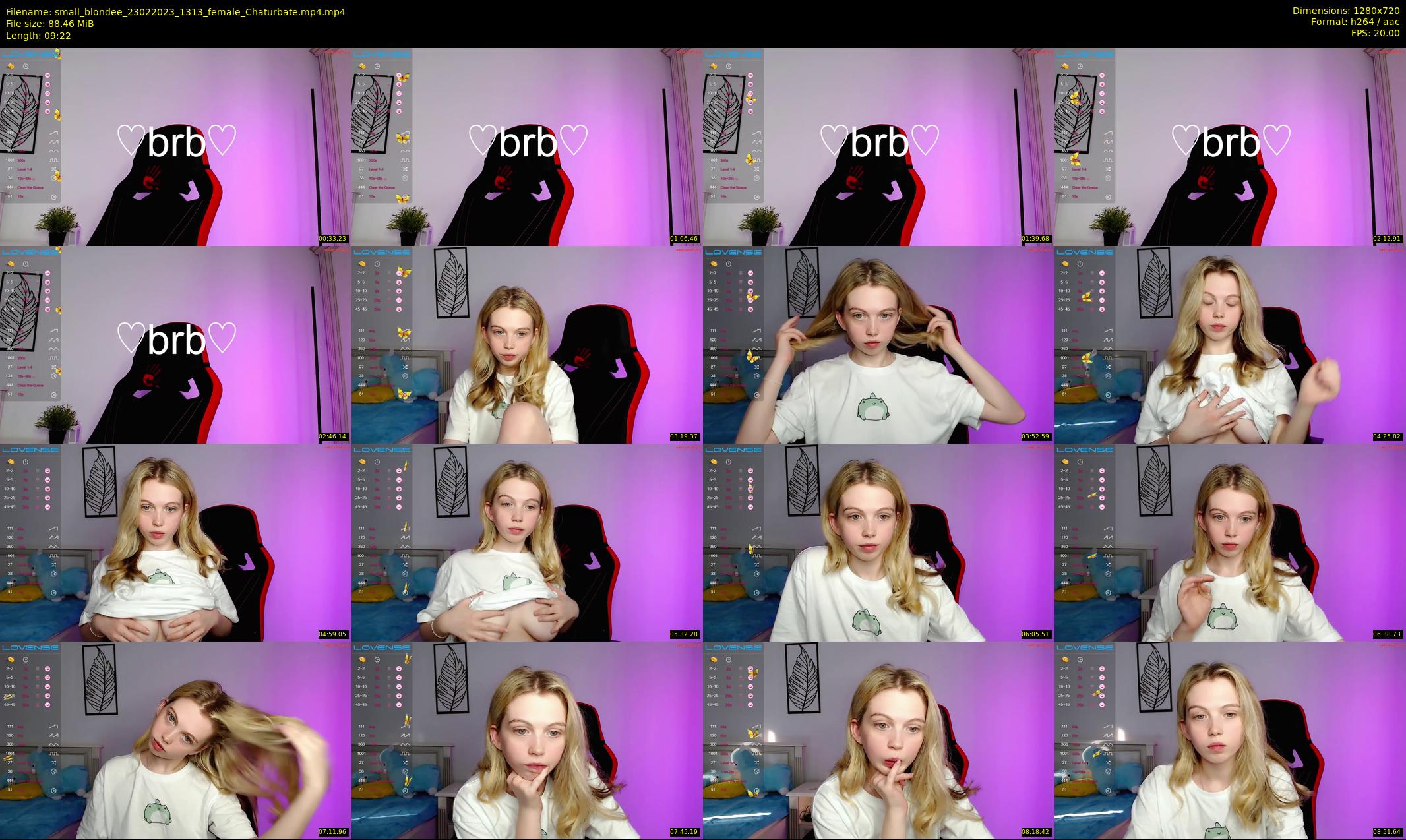 small_blondee — 10 minute Chaturbate female cam show recording, 720p, Feb 23, 2023