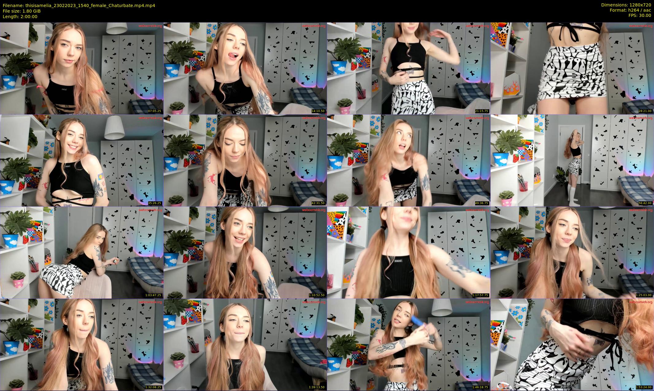 thisisamelia — 120 minute Chaturbate female cam show recording, 720p, Feb 23, 2023
