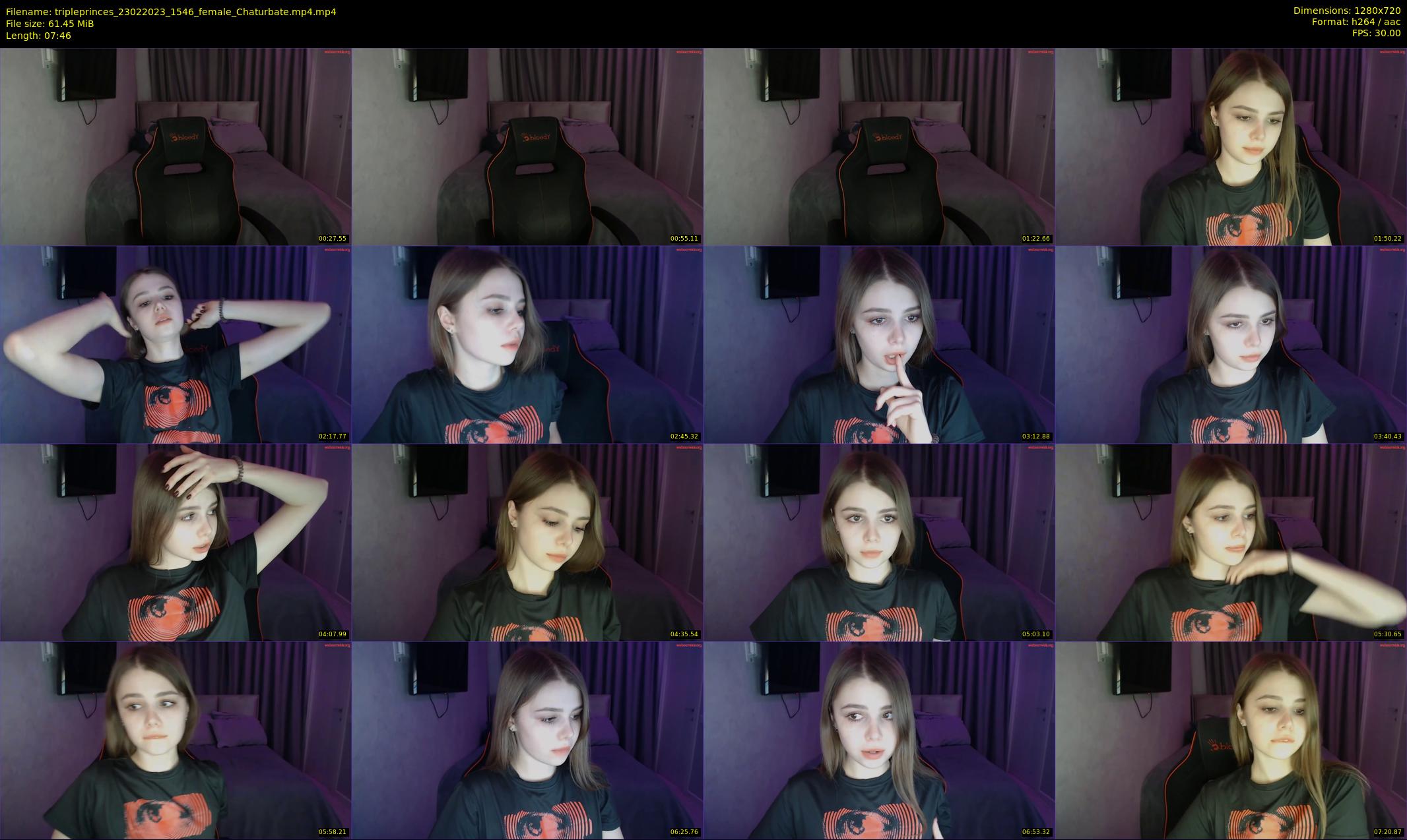 tripleprinces — 8 minute Chaturbate female cam show recording, 720p, Feb 23, 2023