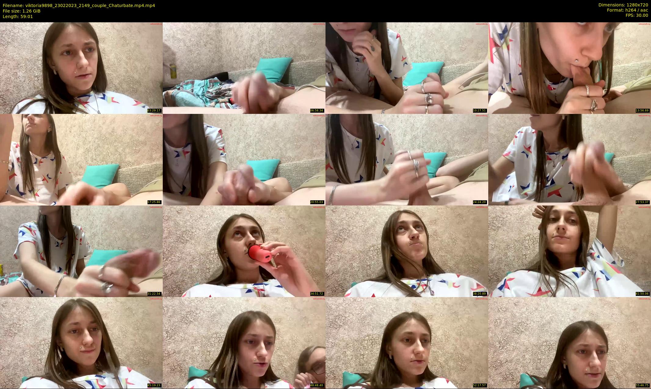 viktoria9898 — 60 minute Chaturbate couple cam show recording, 720p, Feb 23, 2023