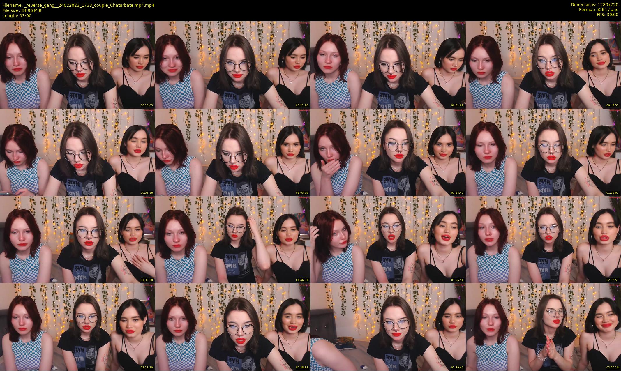 _reverse_gang_ — 3 minute Chaturbate couple cam show recording, 720p, Feb 24, 2023
