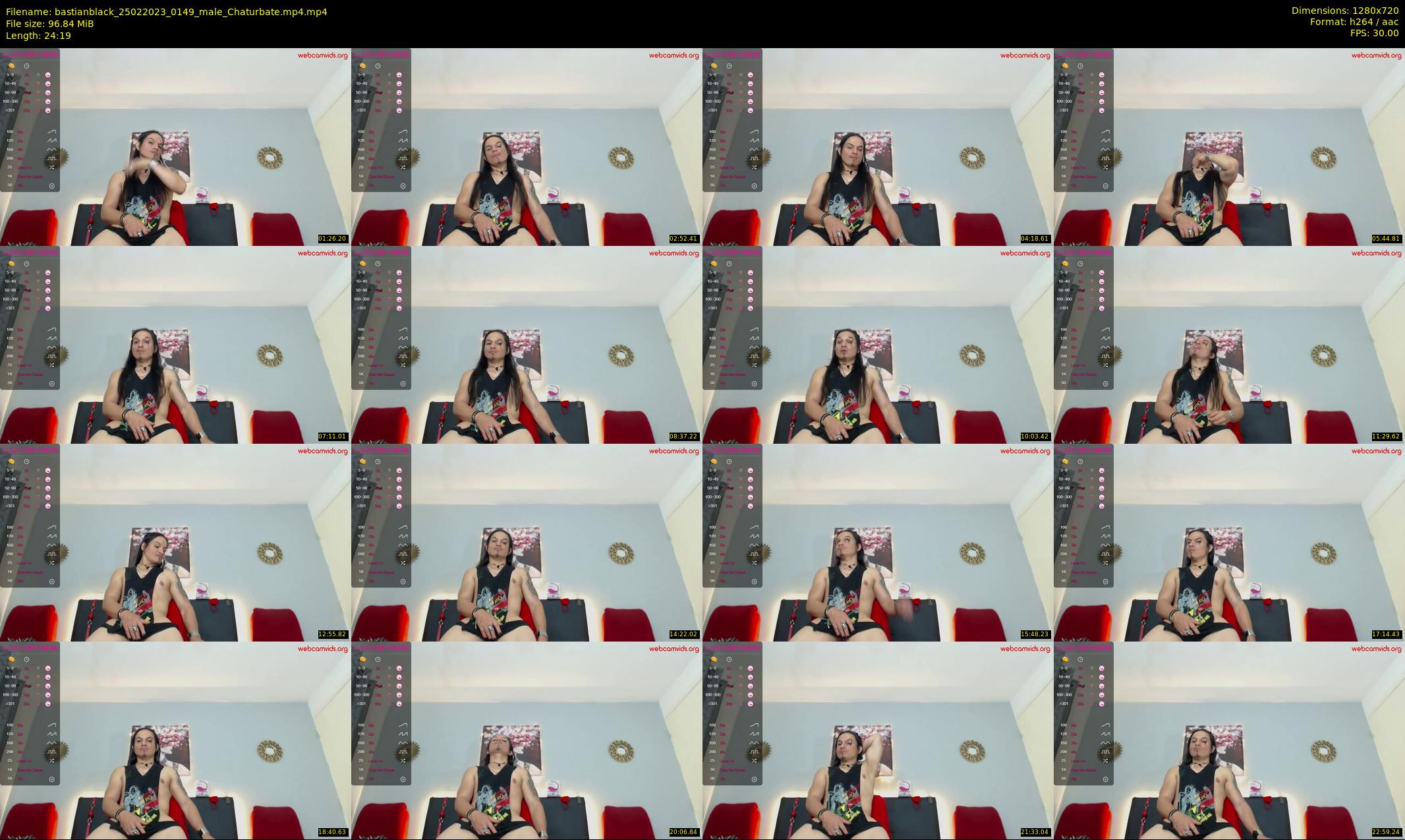 bastianblack — 25 minute Chaturbate male cam show recording, 720p, Feb 25, 2023