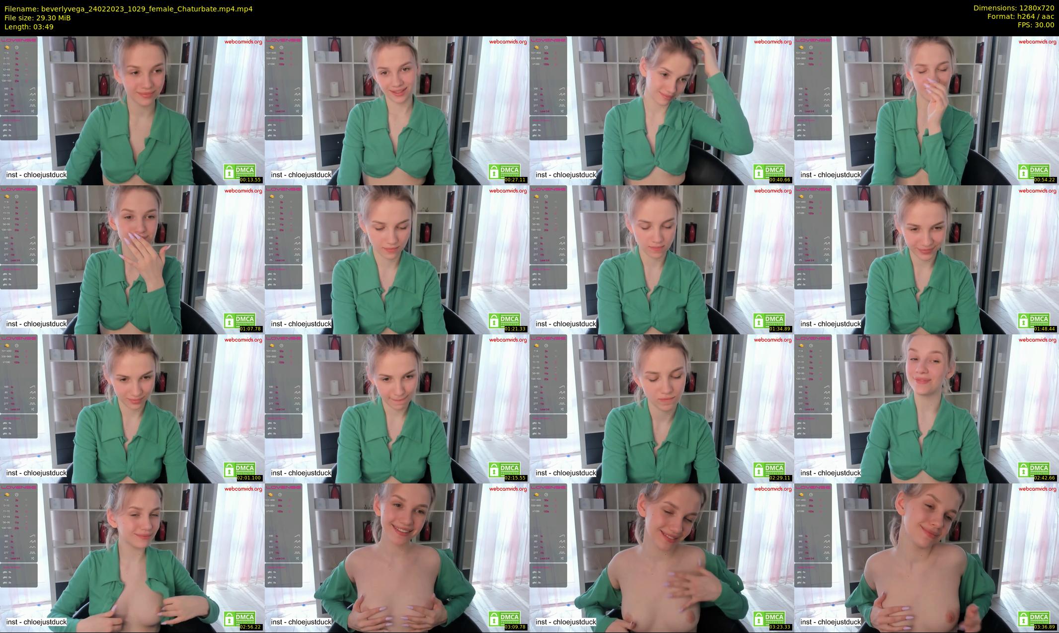 beverlyvega — 4 minute Chaturbate couple cam show recording, 720p, Feb 24, 2023