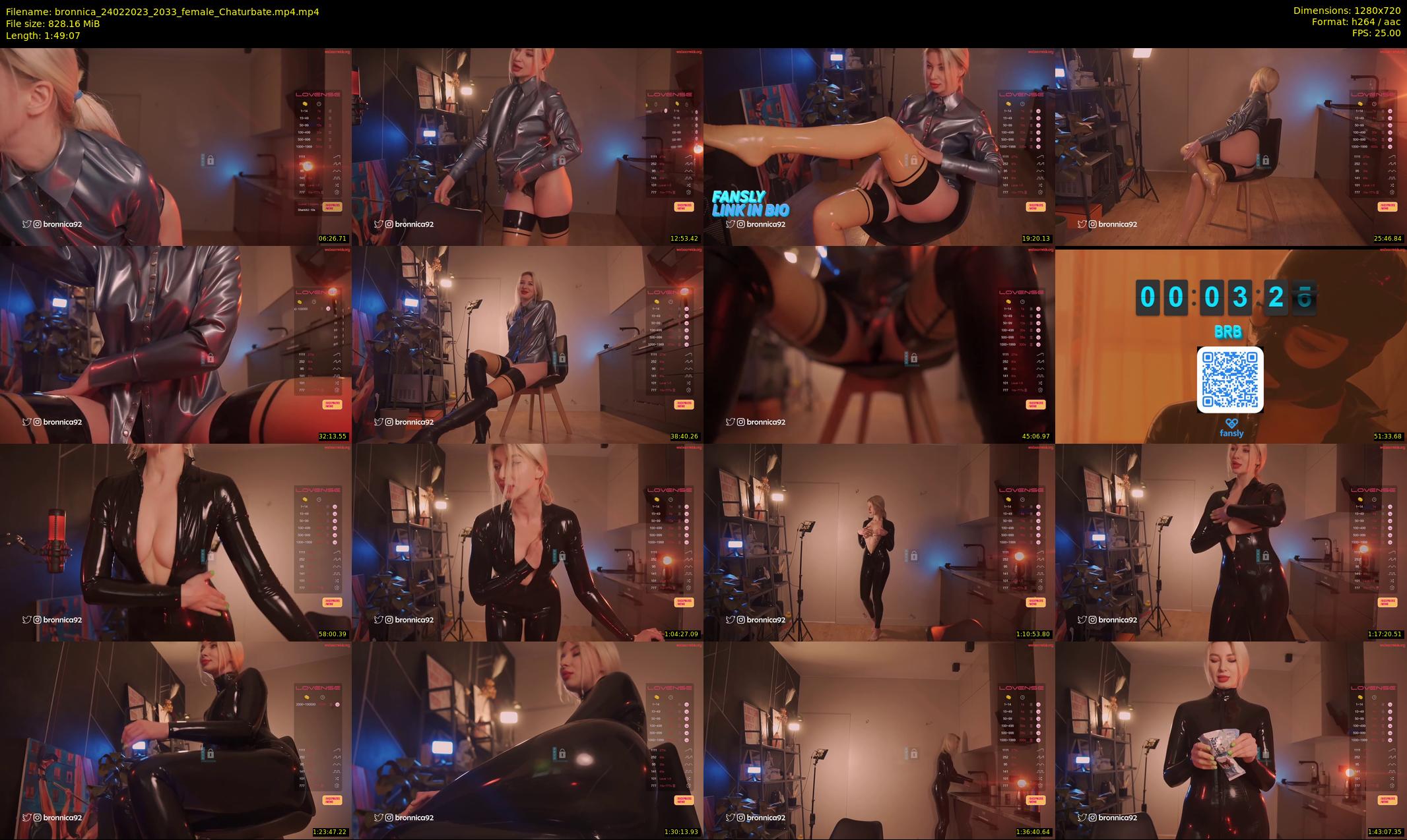 bronnica — 110 minute Chaturbate female cam show recording, 720p, Feb 24, 2023