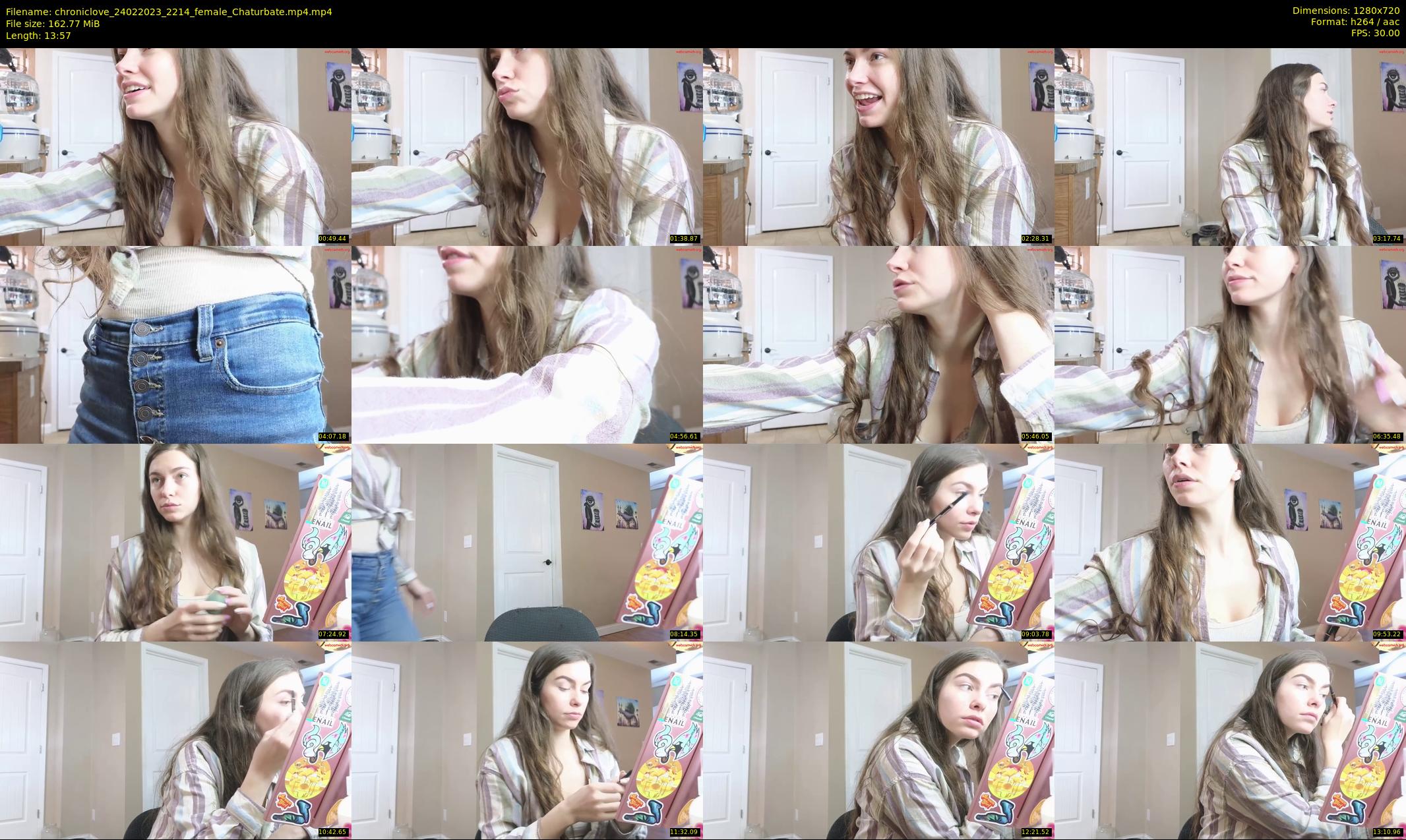chroniclove — 14 minute Chaturbate female cam show recording, 720p, Feb 24, 2023