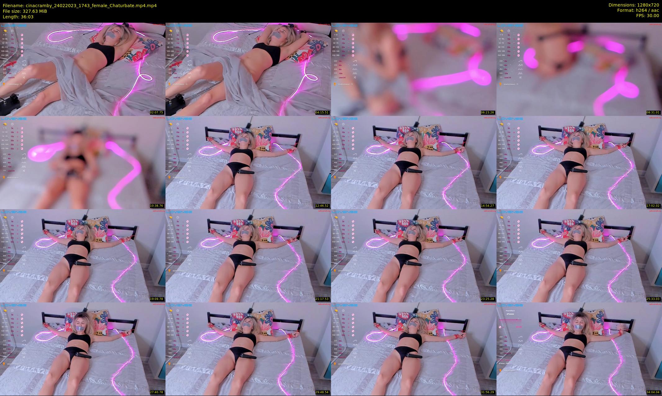cinacramby — 37 minute Chaturbate female cam show recording, 720p, Feb 24, 2023