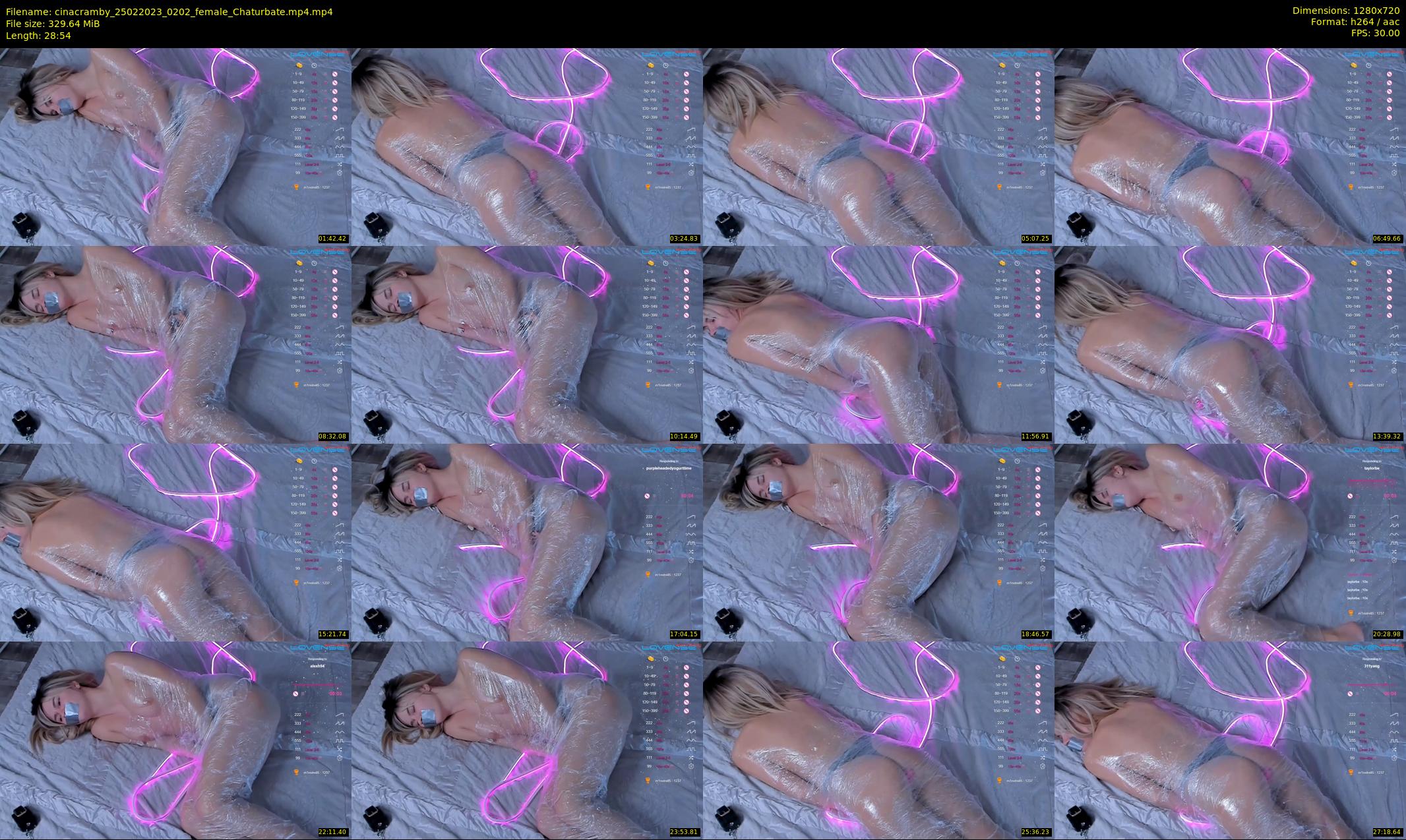 cinacramby — 29 minute Chaturbate female cam show recording, 720p, Feb 25, 2023