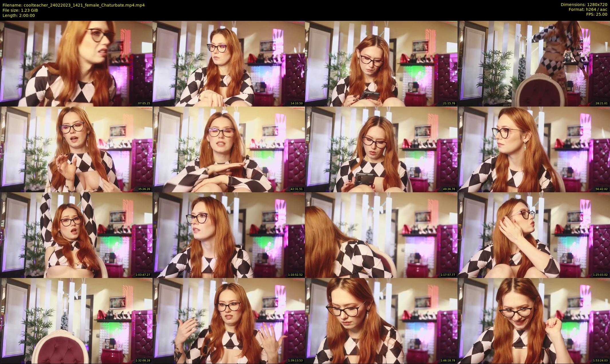 coolteacher — 120 minute Chaturbate female cam show recording, 720p, Feb 24, 2023