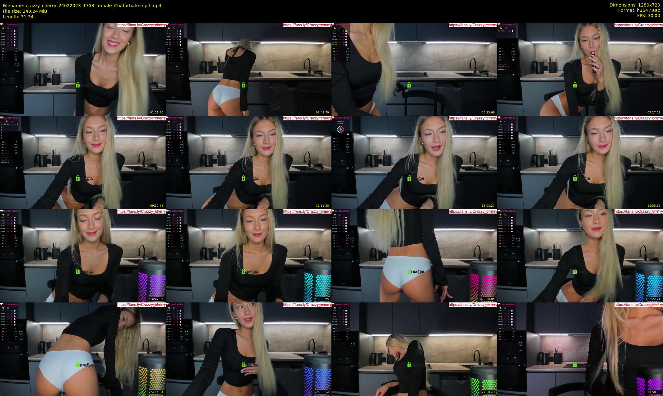 crazzy_cherry — 32 minute Chaturbate female cam show recording, 720p, Feb 24, 2023