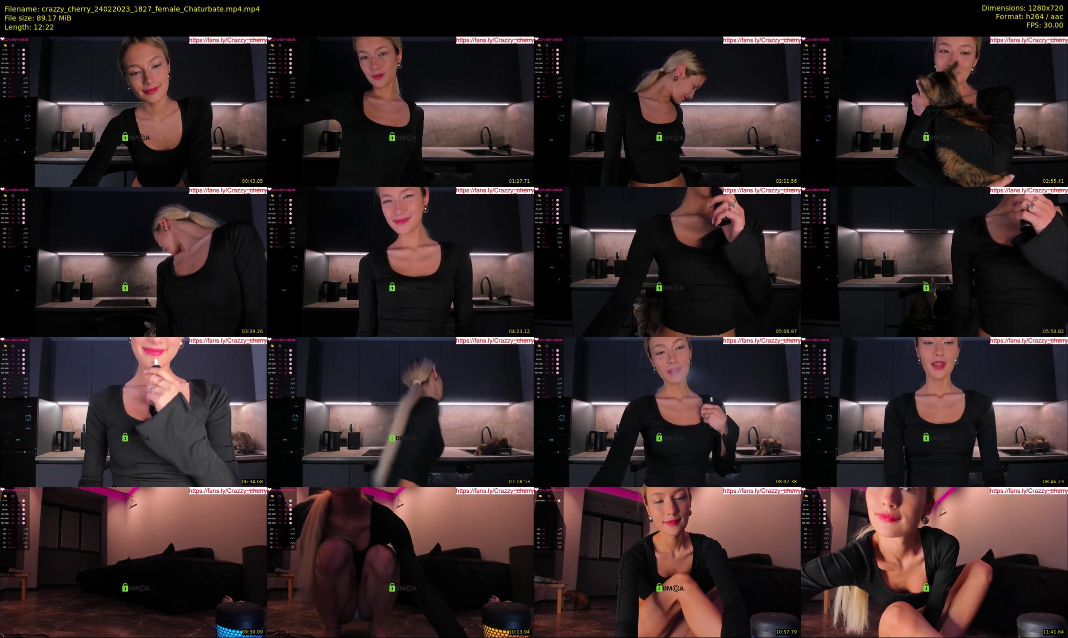 crazzy_cherry — 13 minute Chaturbate female cam show recording, 720p, Feb 24, 2023