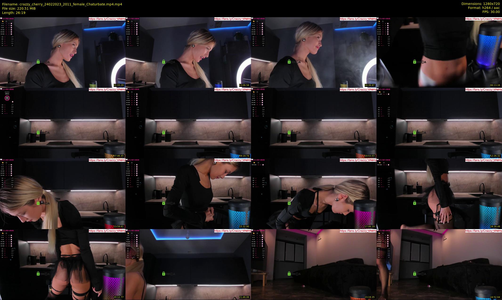 crazzy_cherry — 27 minute Chaturbate female cam show recording, 720p, Feb 24, 2023
