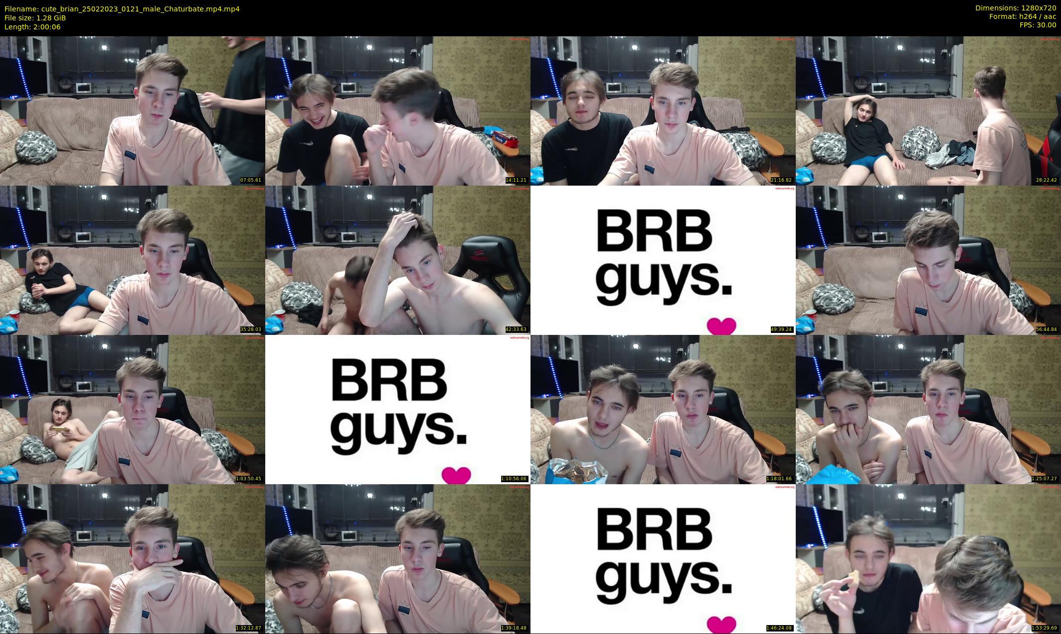 cute_brian — 121 minute Chaturbate male cam show recording, 720p, Feb 25, 2023
