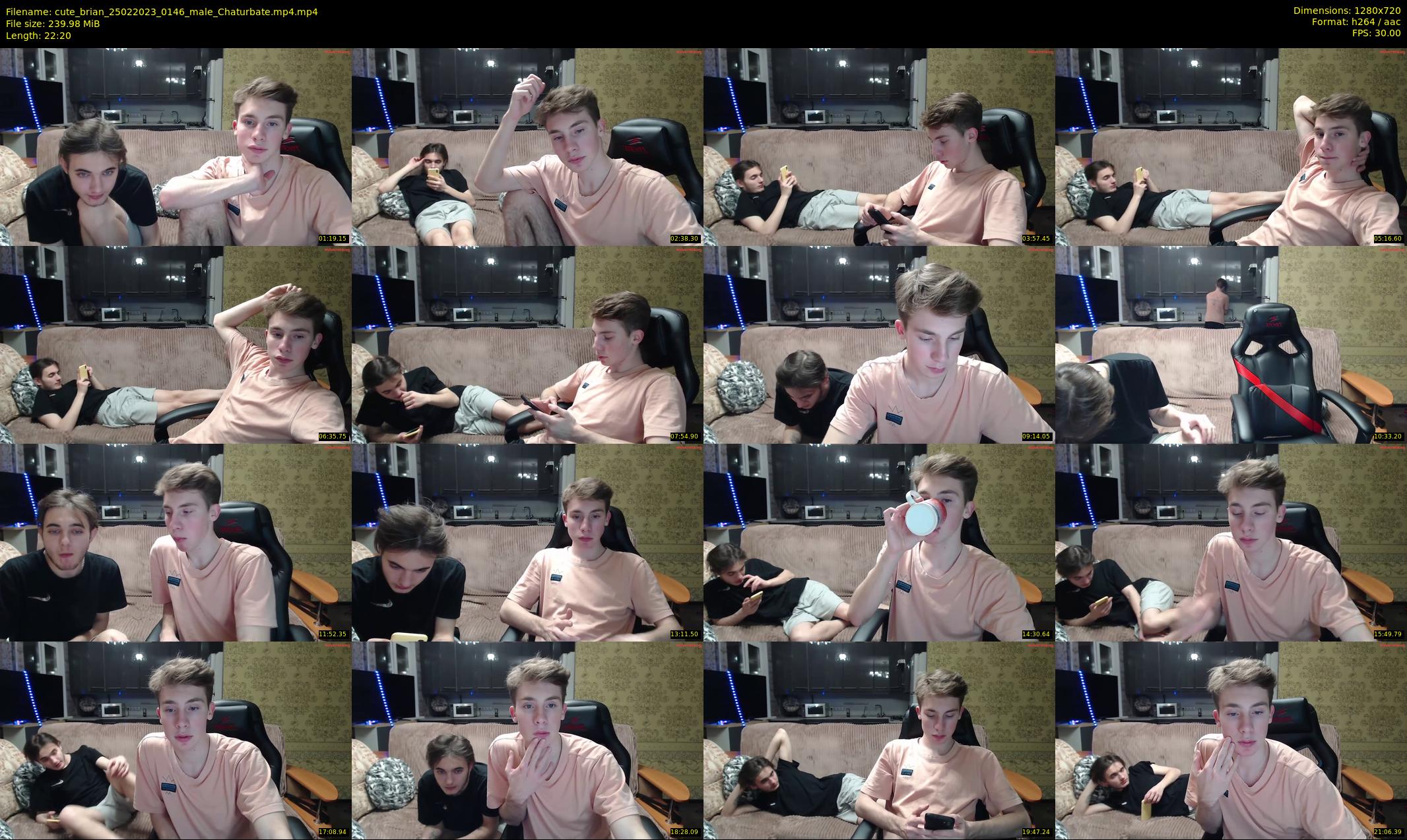 cute_brian — 23 minute Chaturbate male cam show recording, 720p, Feb 25, 2023