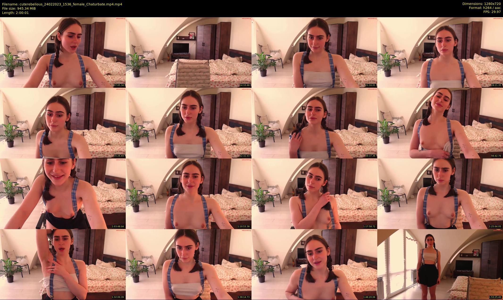 cuterebelious — 121 minute Chaturbate female cam show recording, 720p, Feb 24, 2023
