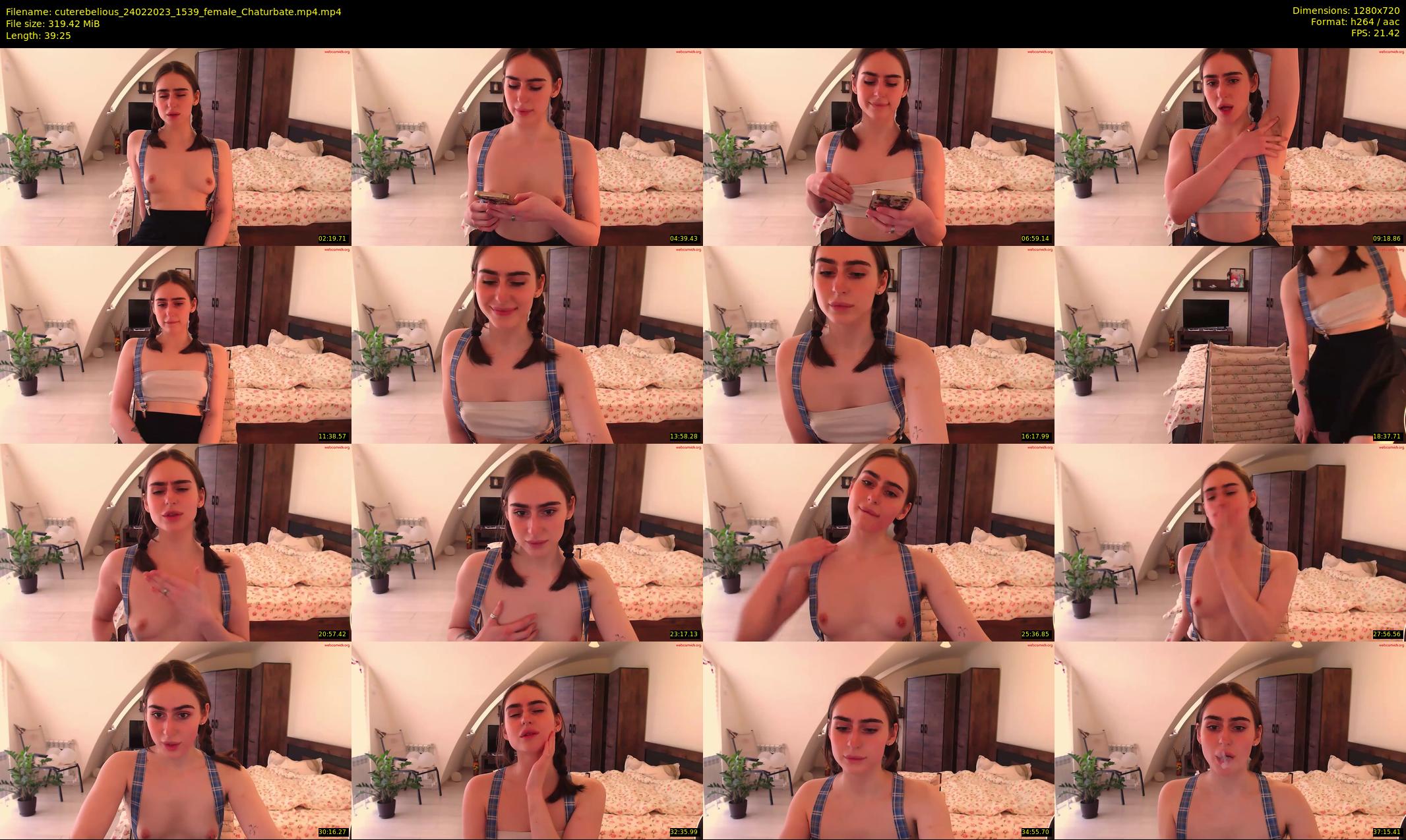cuterebelious — 40 minute Chaturbate female cam show recording, 720p, Feb 24, 2023