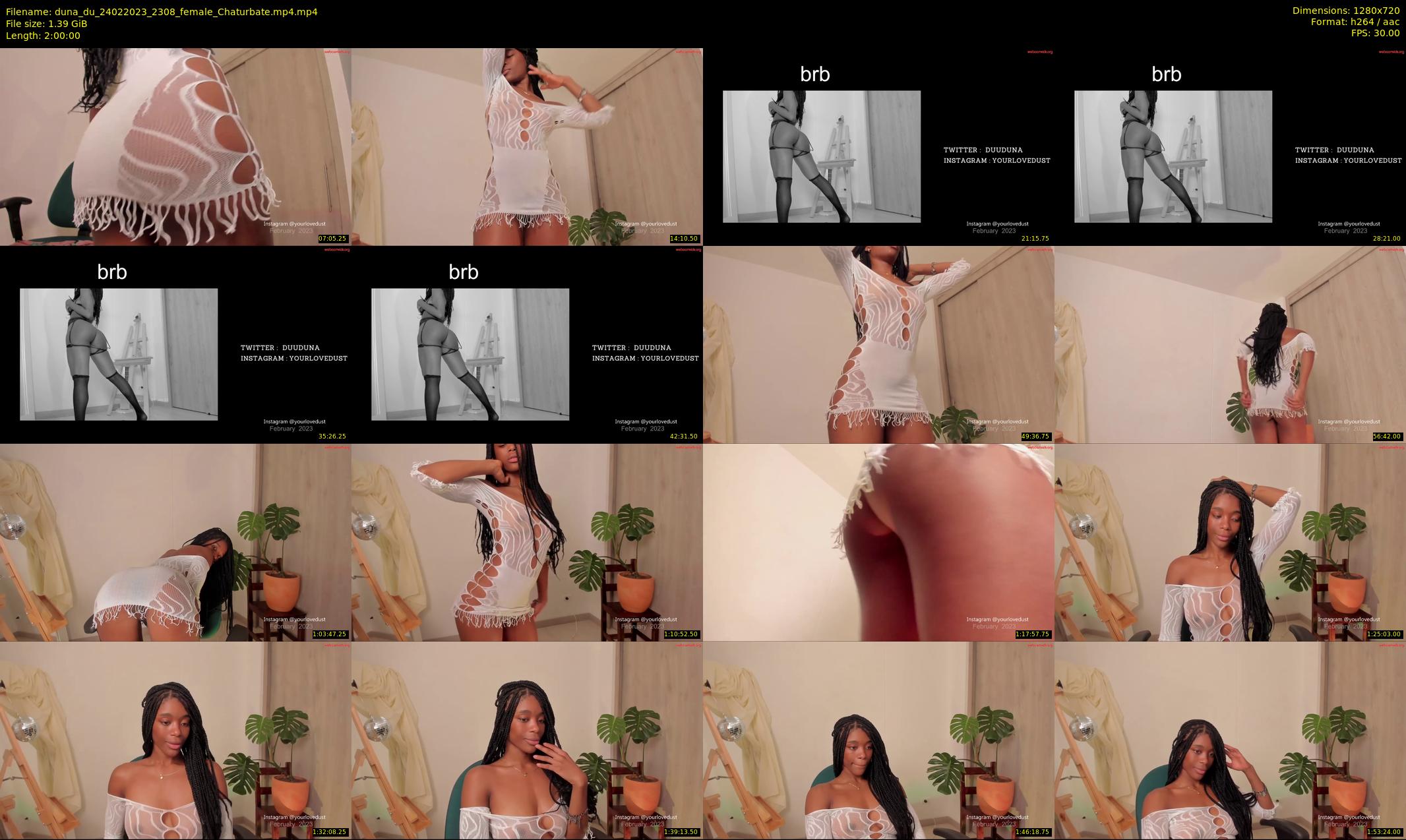 duna_du — 120 minute Chaturbate female cam show recording, 720p, Feb 24, 2023