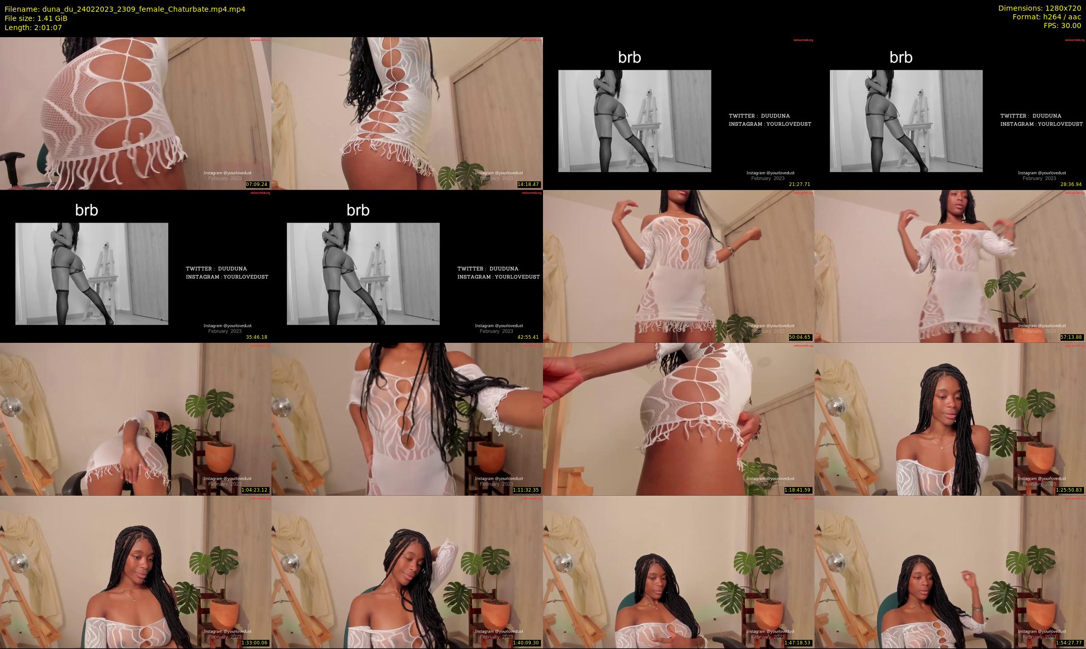 duna_du — 122 minute Chaturbate female cam show recording, 720p, Feb 24, 2023