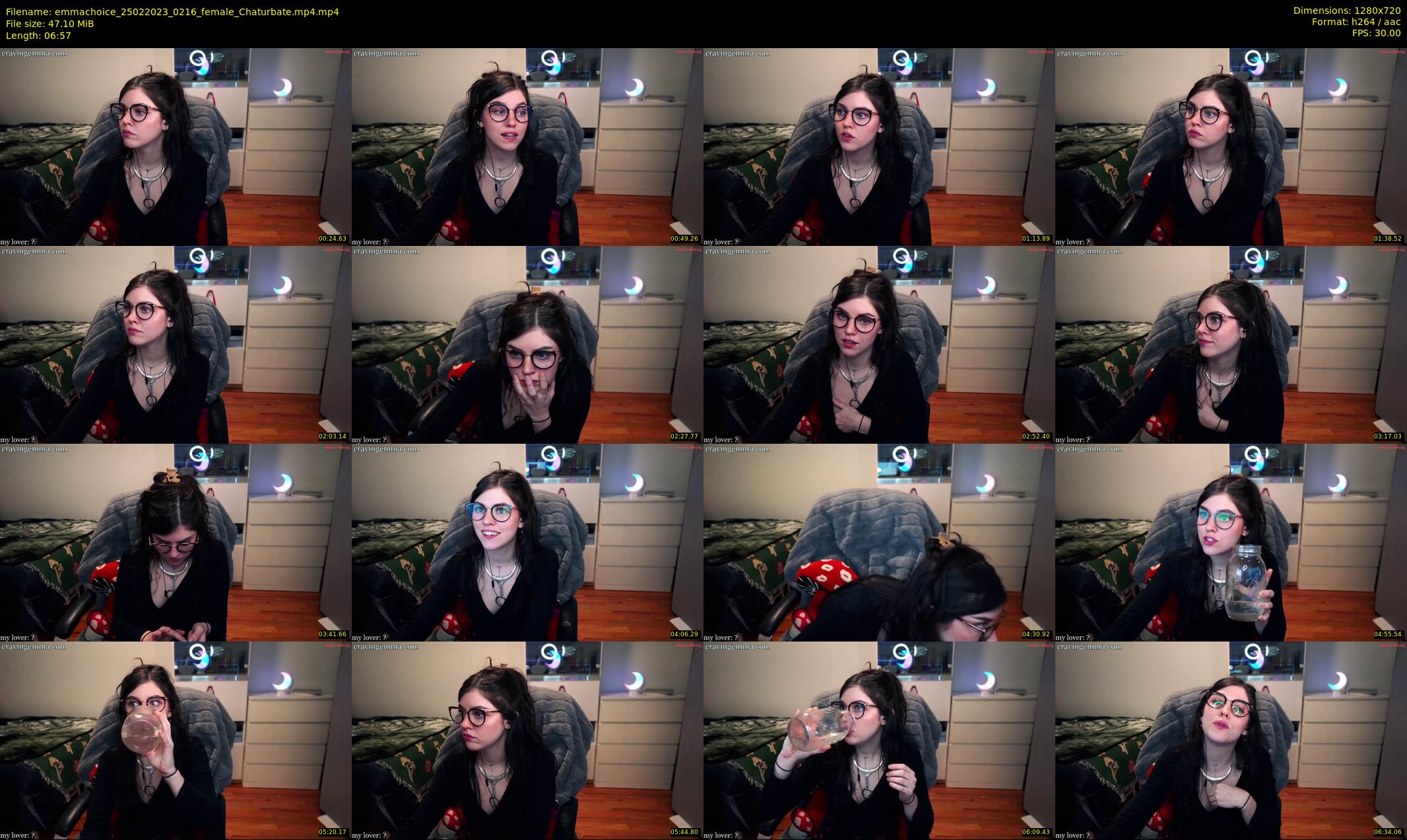 emmachoice — 7 minute Chaturbate female cam show recording, 720p, Feb 25, 2023