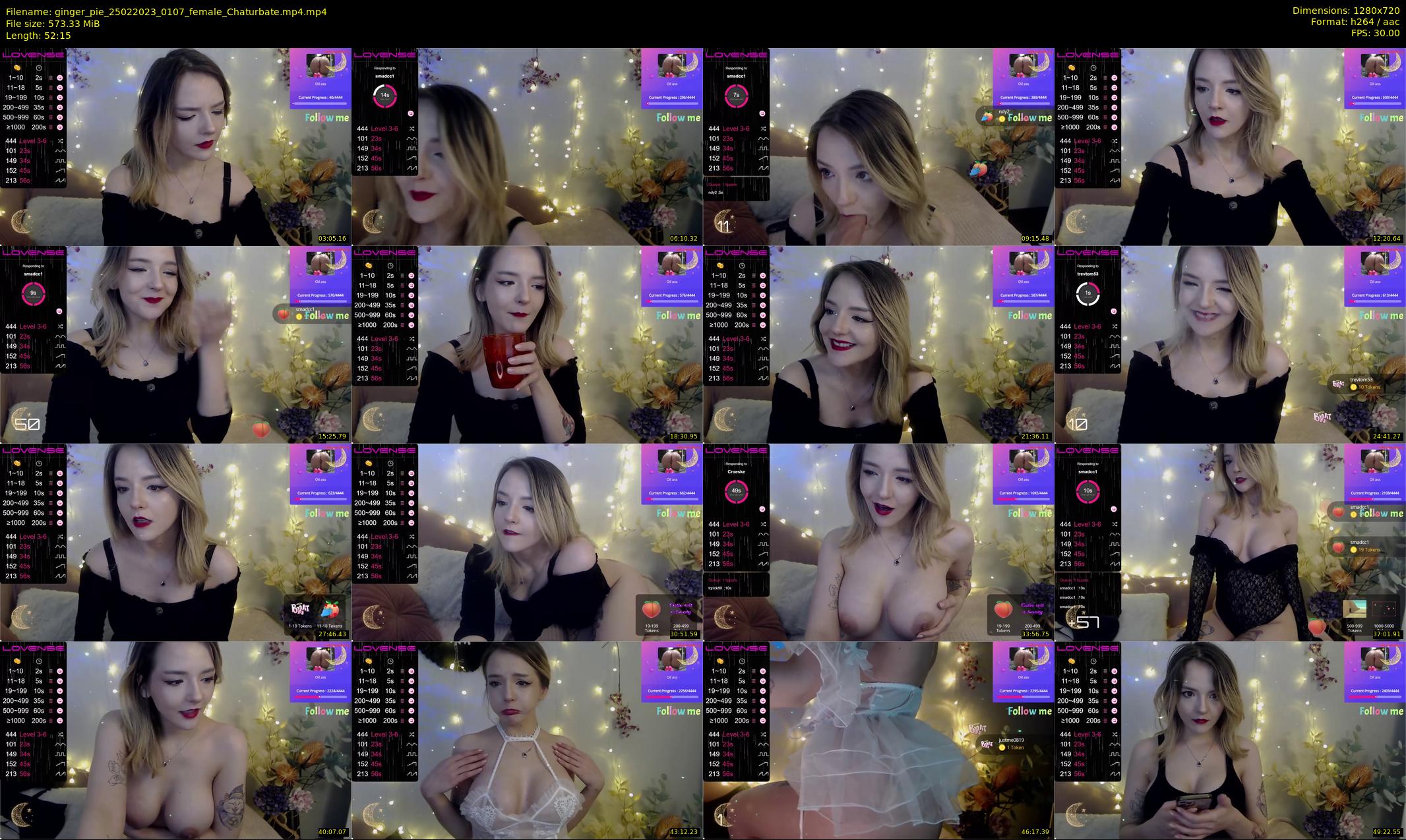 ginger_pie — 53 minute Chaturbate female cam show recording, 720p, Feb 25, 2023