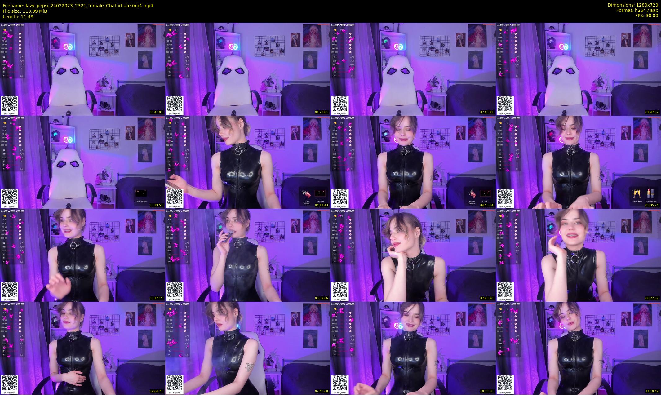 lazy_pepsi — 12 minute Chaturbate female cam show recording, 720p, Feb 24, 2023
