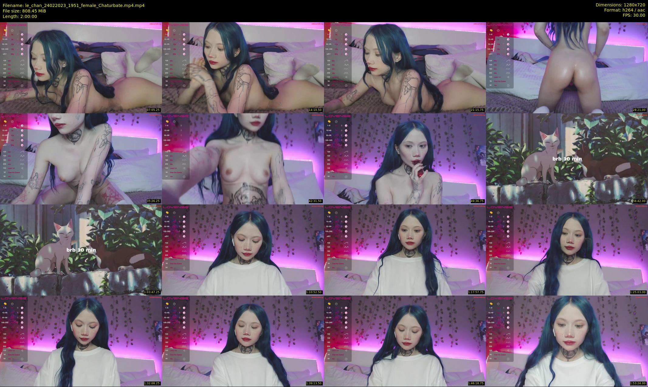 le_chan — 120 minute Chaturbate female cam show recording, 720p, Feb 24, 2023