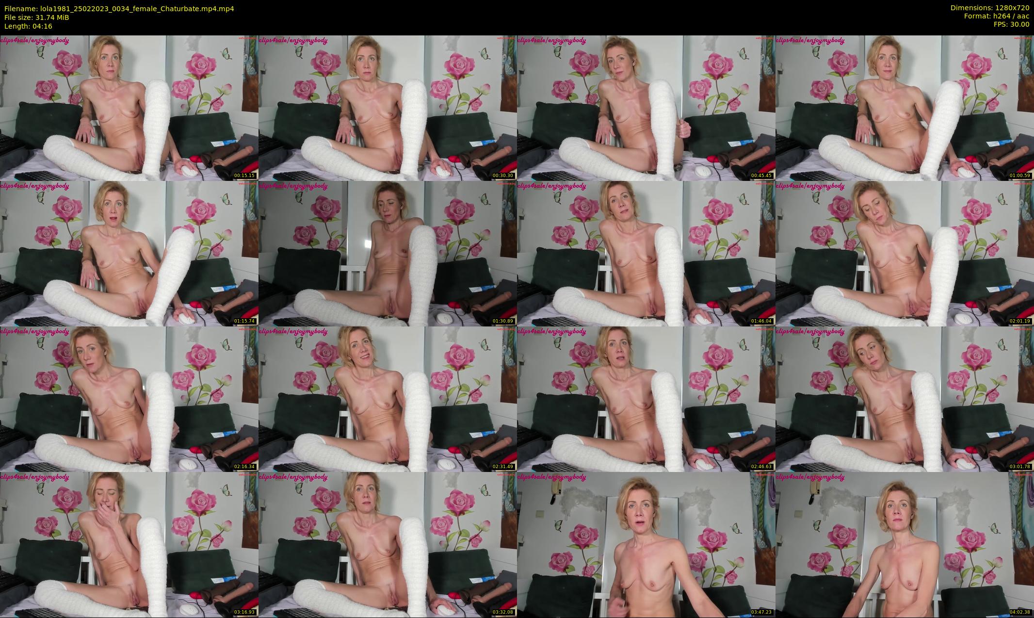 lola1981 — 5 minute Chaturbate female cam show recording, 720p, Feb 25, 2023
