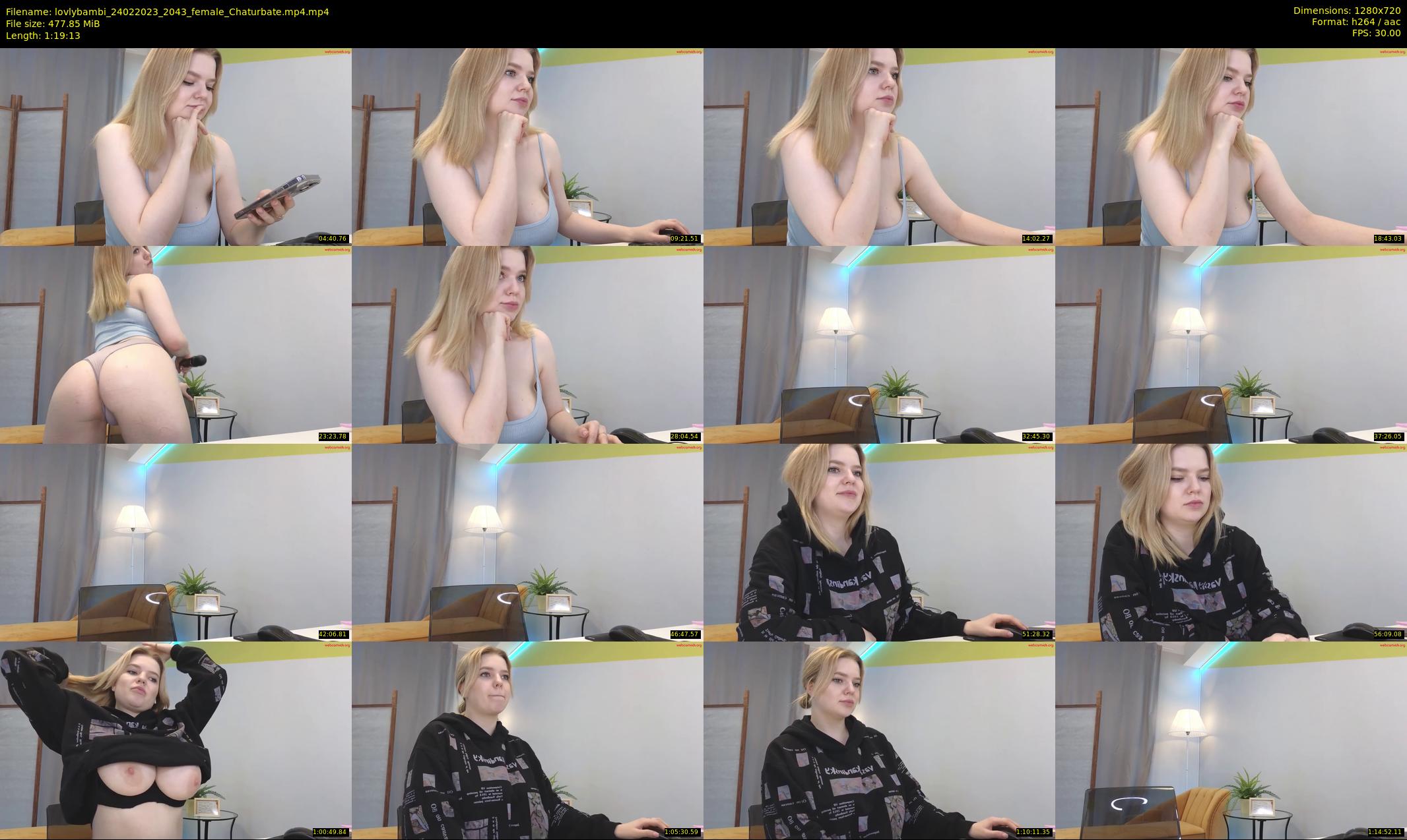 lovlybambi — 80 minute Chaturbate female cam show recording, 720p, Feb 24, 2023