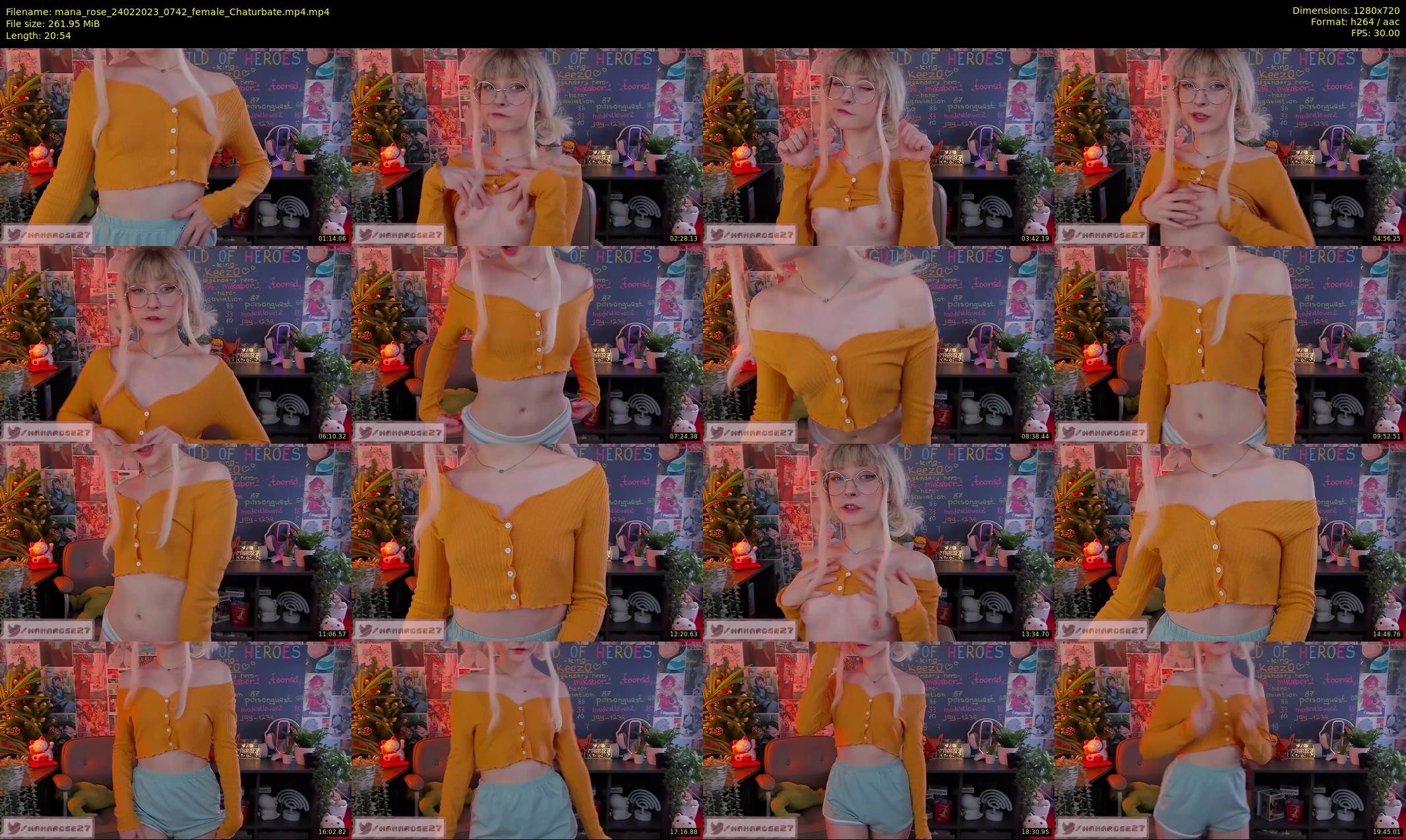 mana_rose — 21 minute Chaturbate female cam show recording, 720p, Feb 24, 2023