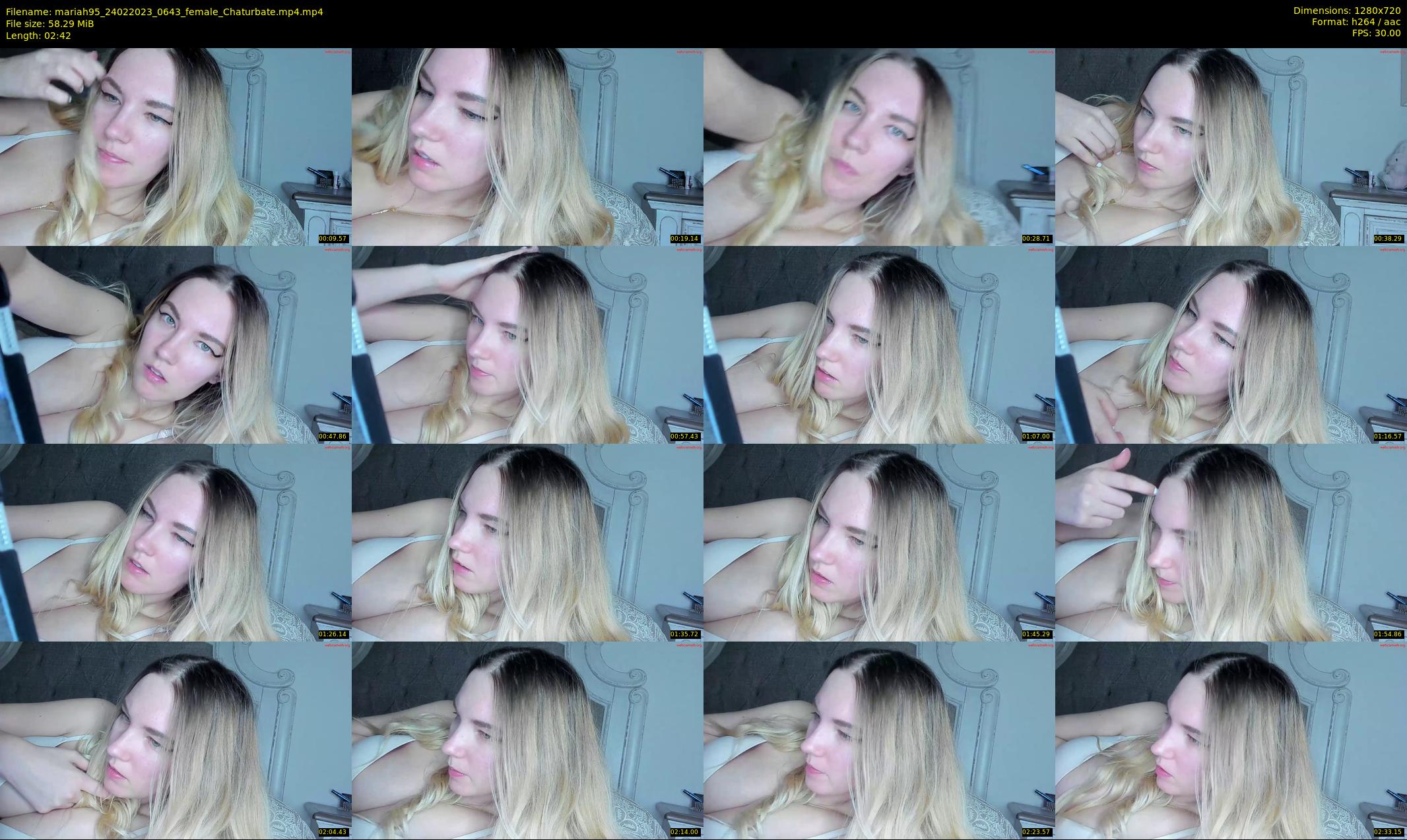 mariah95 — 3 minute Chaturbate female cam show recording, 720p, Feb 24, 2023