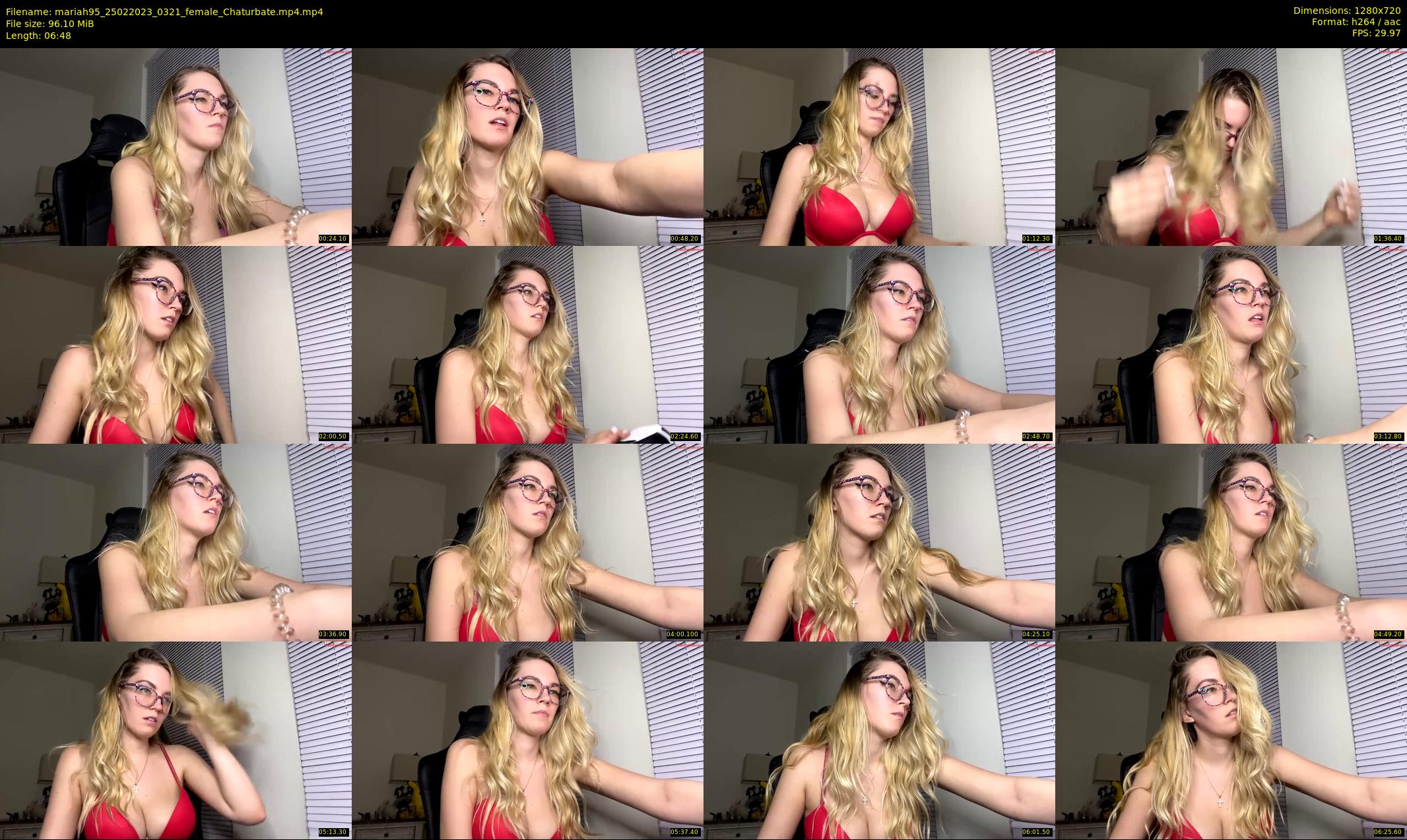 mariah95 — 7 minute Chaturbate female cam show recording, 720p, Feb 25, 2023