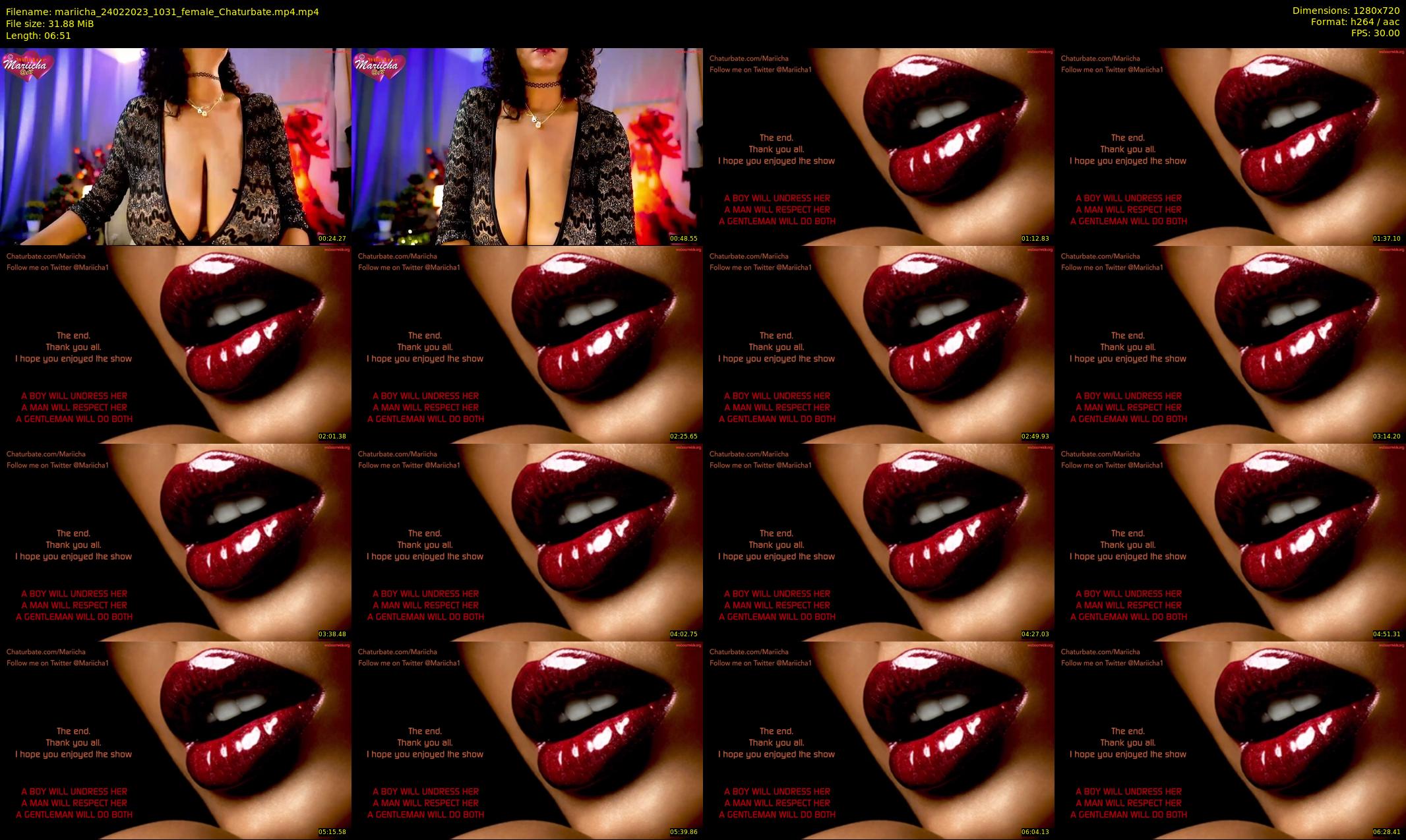 mariicha — 7 minute Chaturbate female cam show recording, 720p, Feb 24, 2023