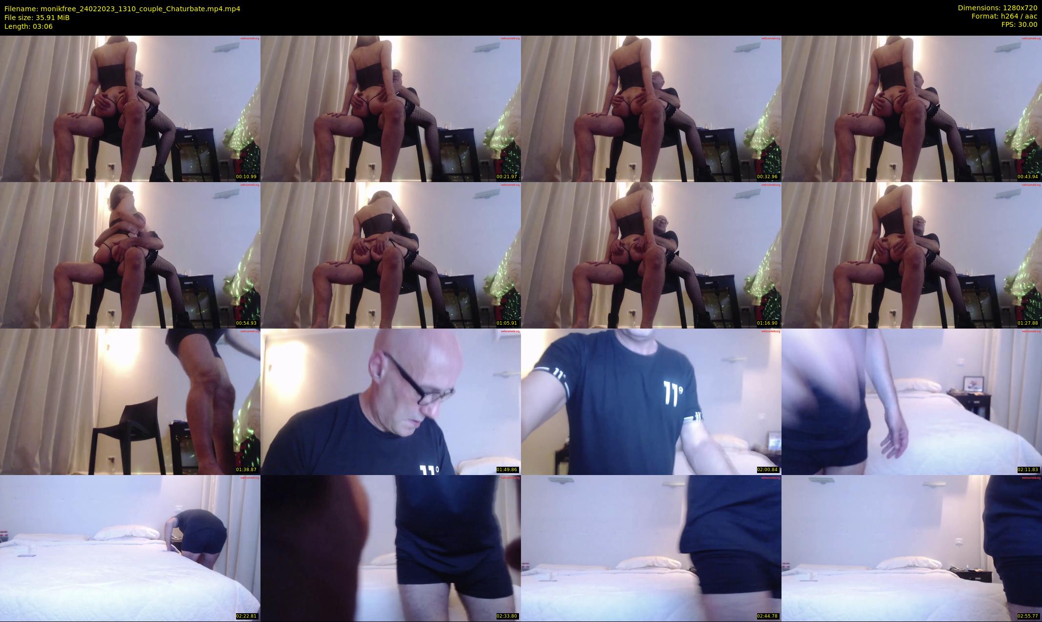 monikfree — 4 minute Chaturbate couple cam show recording, 720p, Feb 24, 2023