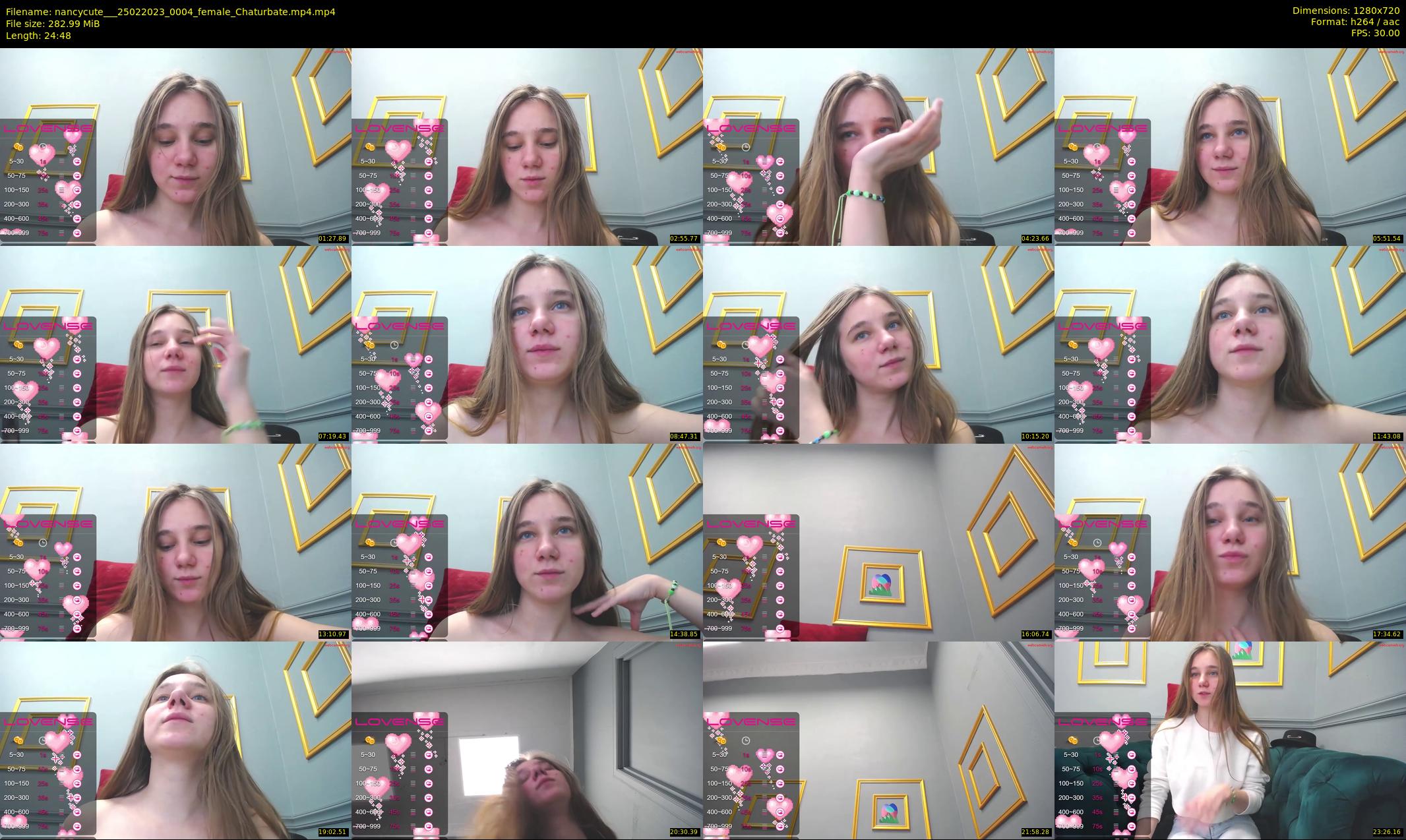 nancycute__ — 25 minute Chaturbate female cam show recording, 720p, Feb 25, 2023