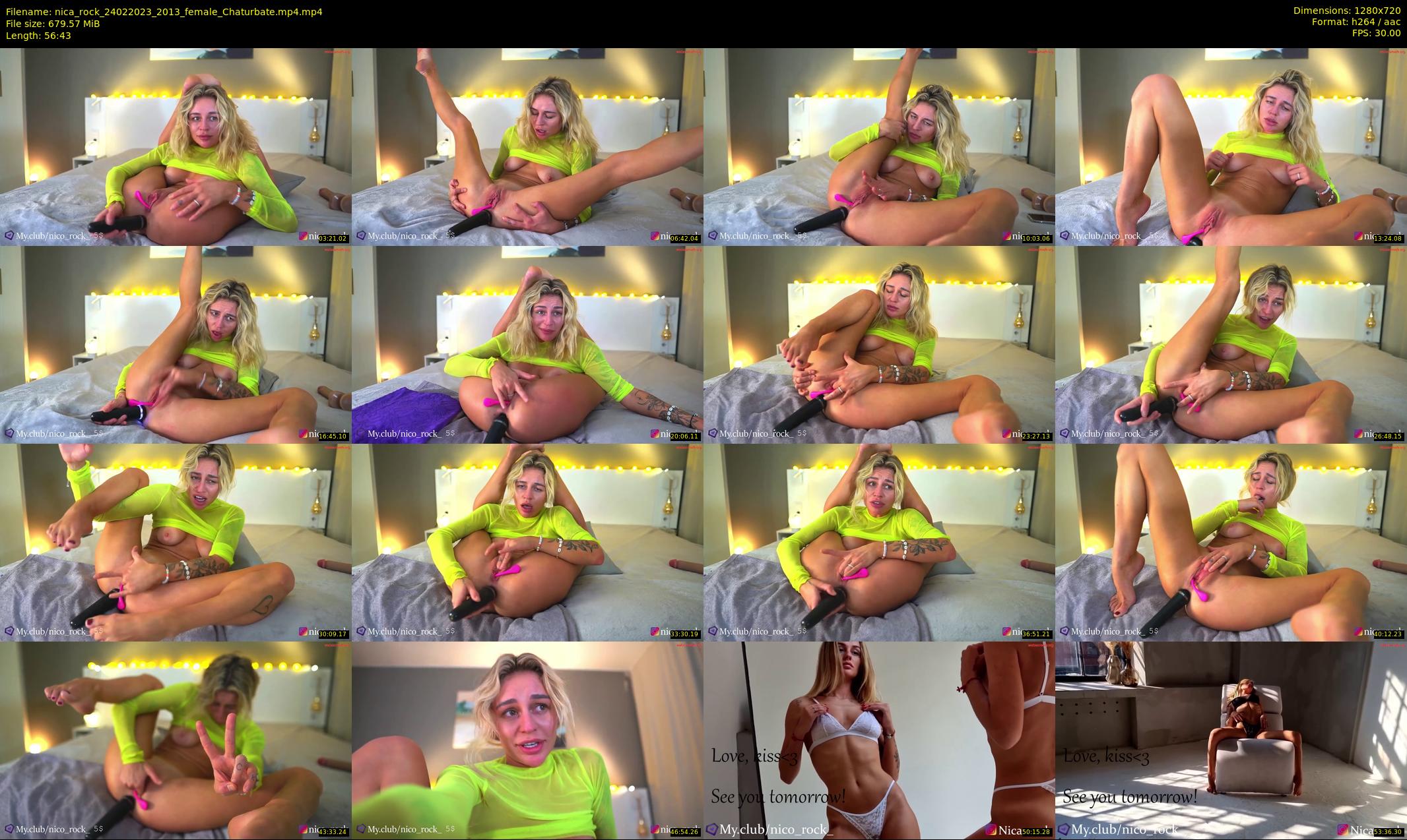 nica_rock — 57 minute Chaturbate female cam show recording, 720p, Feb 24, 2023