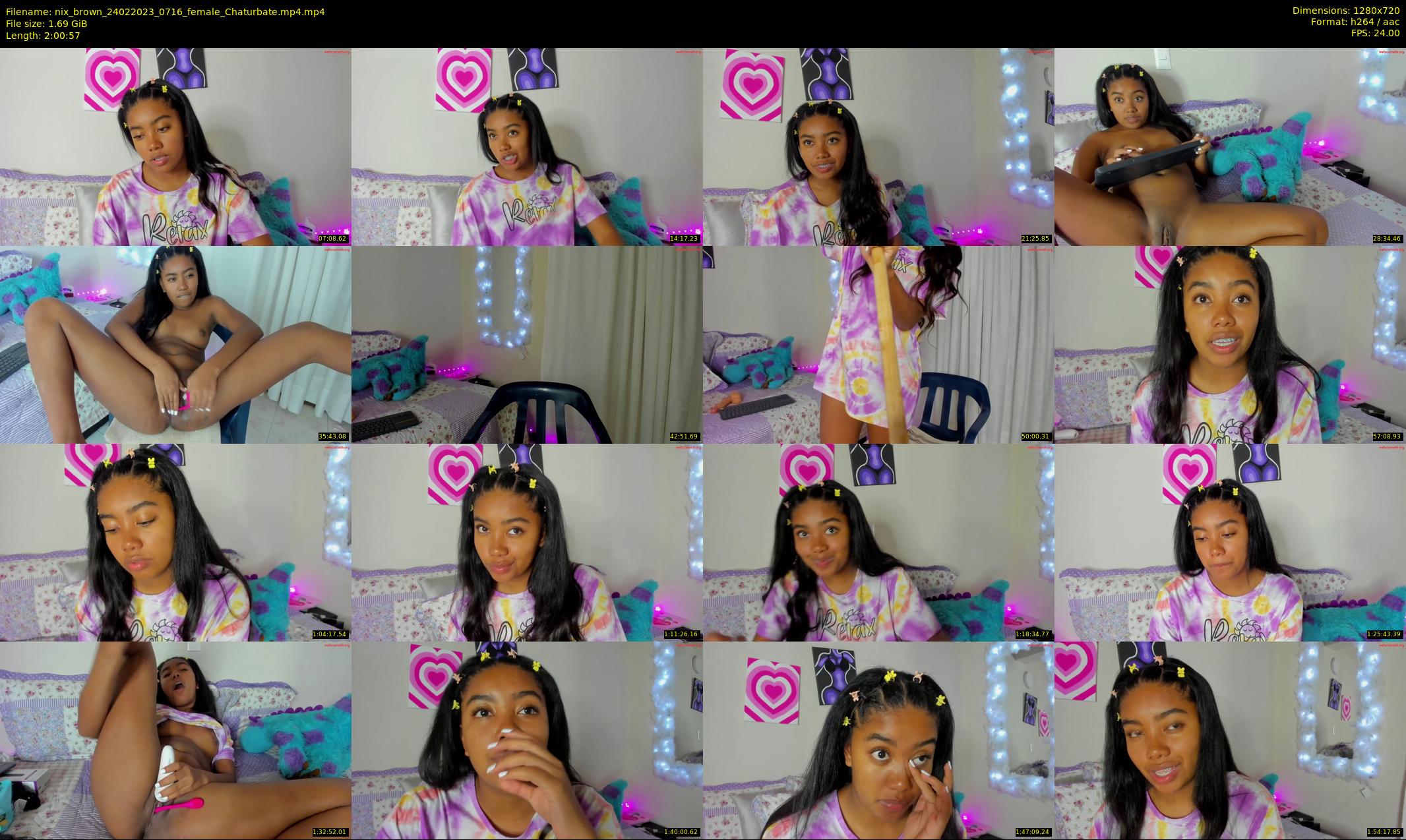 nix_brown — 121 minute Chaturbate female cam show recording, 720p, Feb 24, 2023