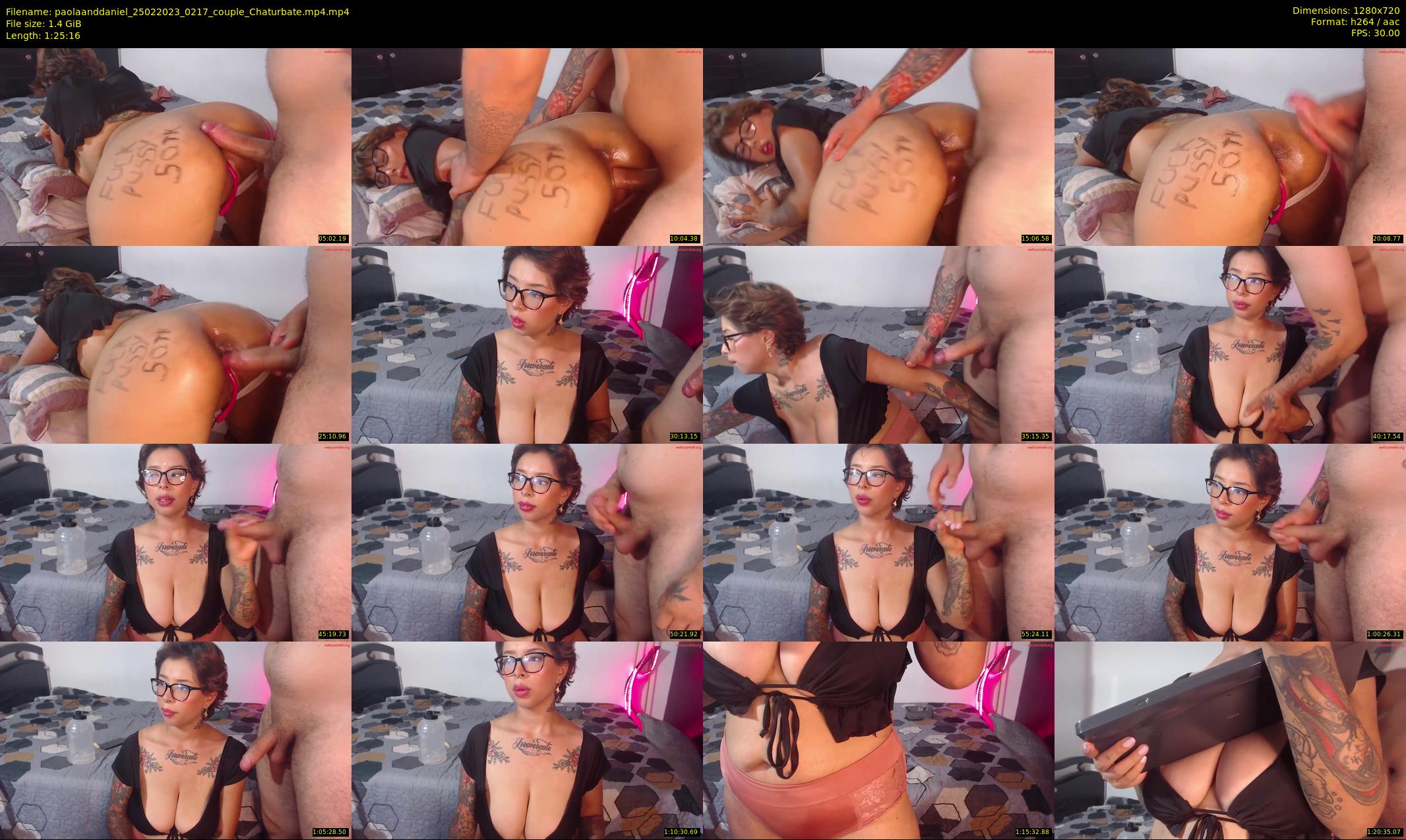 paolaanddaniel — 86 minute Chaturbate couple cam show recording, 720p, Feb 25, 2023