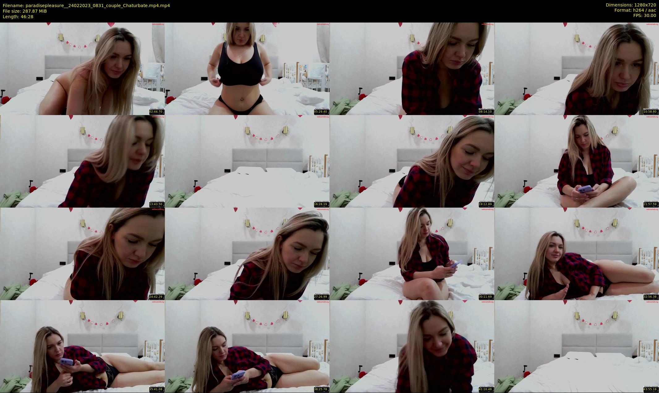 paradisepleasure_ — 47 minute Chaturbate couple cam show recording, 720p, Feb 24, 2023