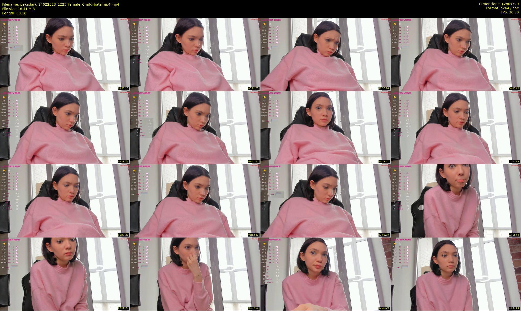 pekadark — 4 minute Chaturbate female cam show recording, 720p, Feb 24, 2023