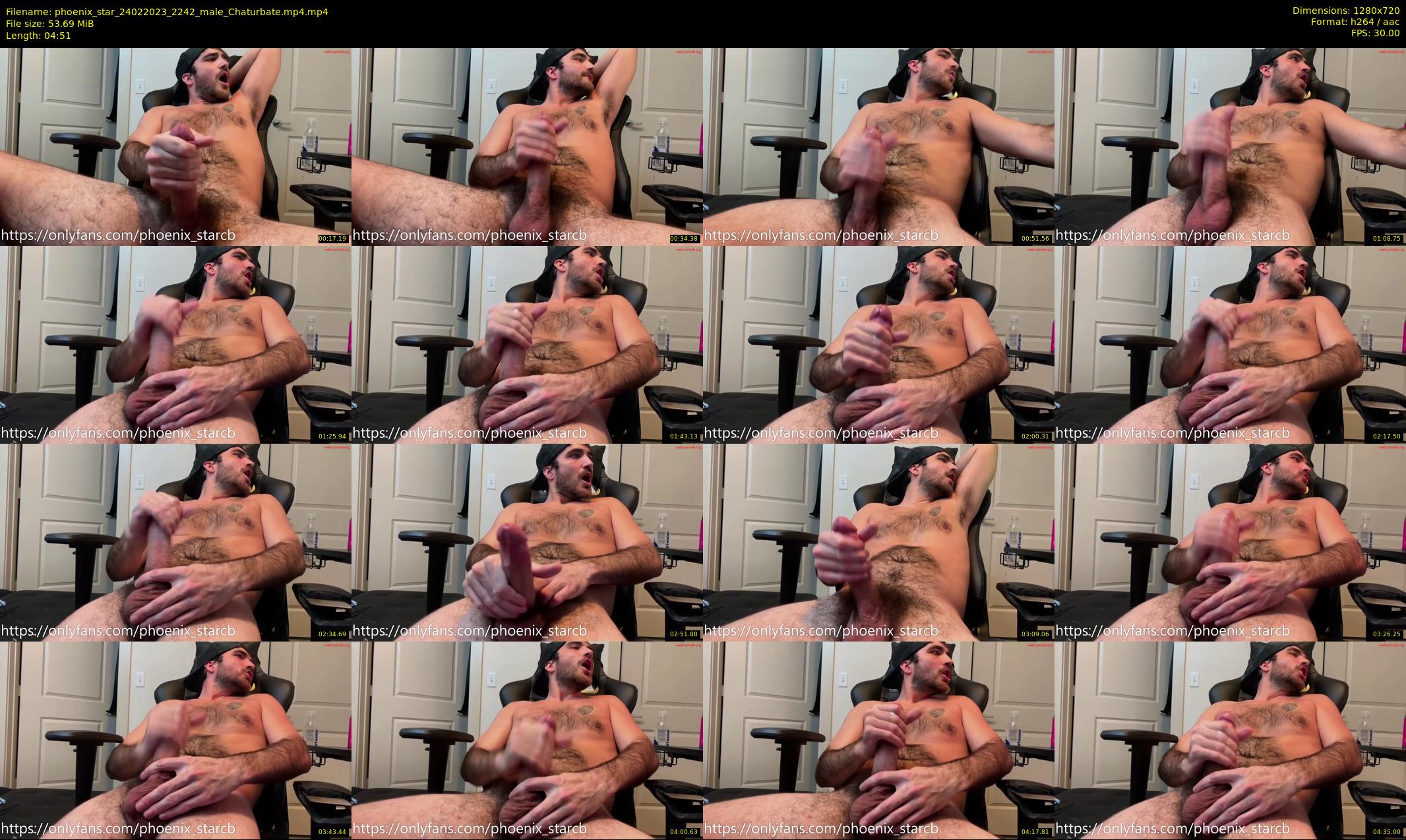 phoenix_star — 5 minute Chaturbate male cam show recording, 720p, Feb 24, 2023