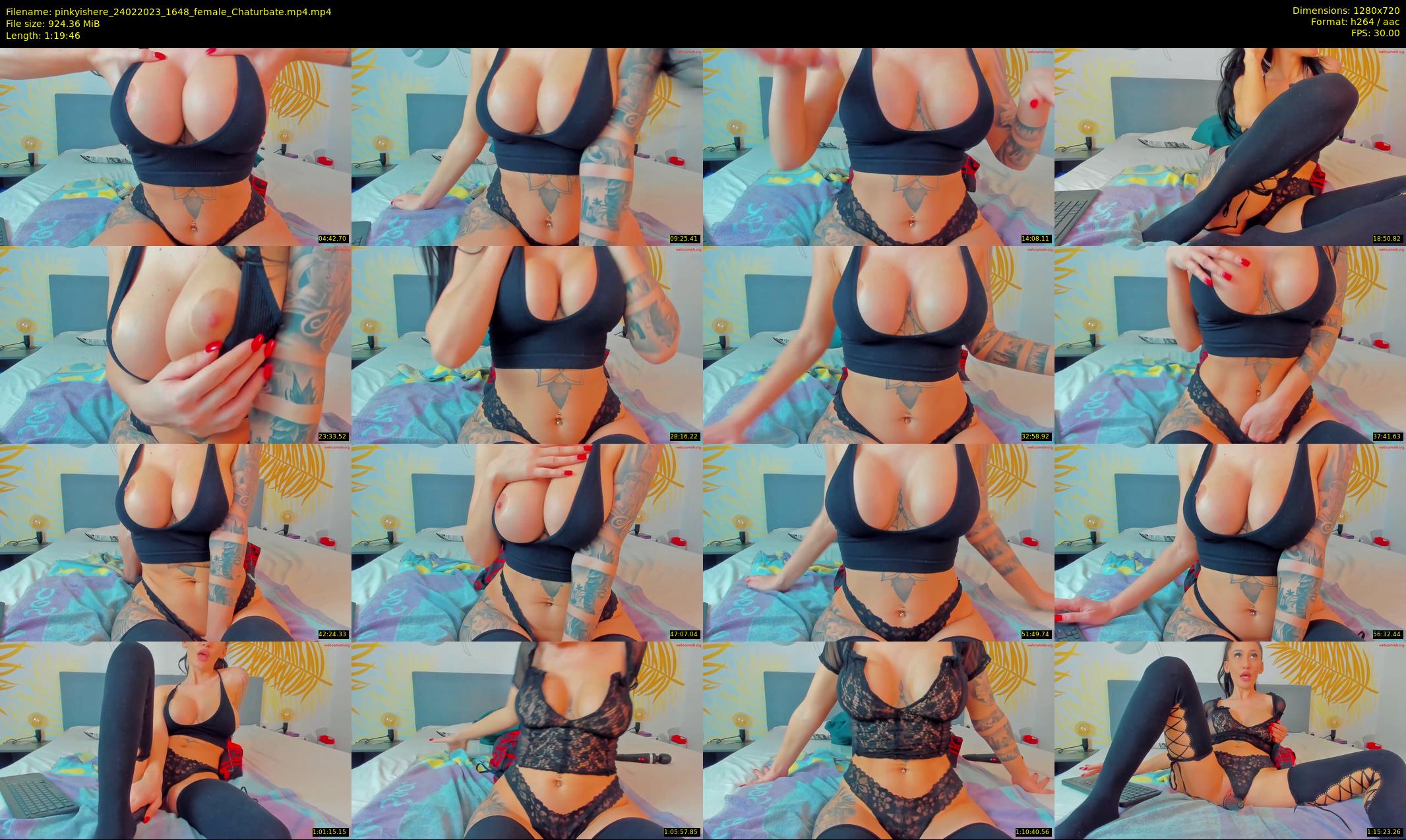 pinkyishere — 80 minute Chaturbate female cam show recording, 720p, Feb 24, 2023
