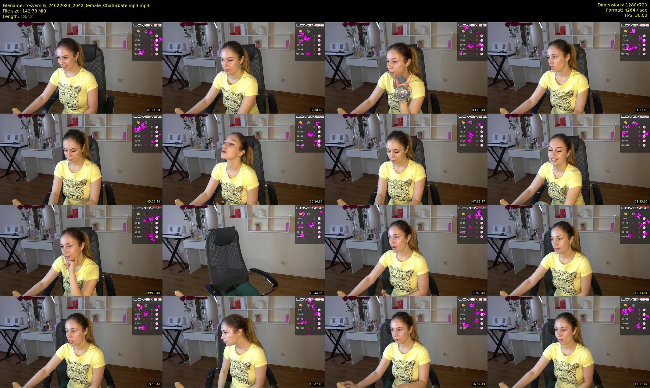 rosyemily — 19 minute Chaturbate female cam show recording, 720p, Feb 24, 2023