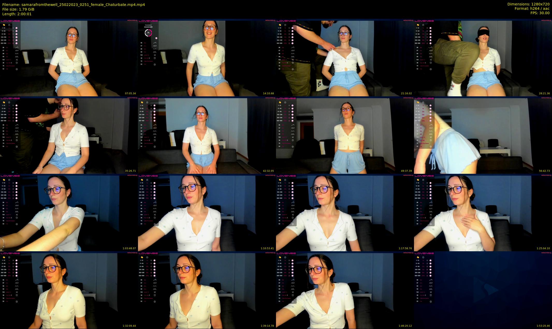 samarafromthewell — 121 minute Chaturbate female cam show recording, 720p, Feb 25, 2023
